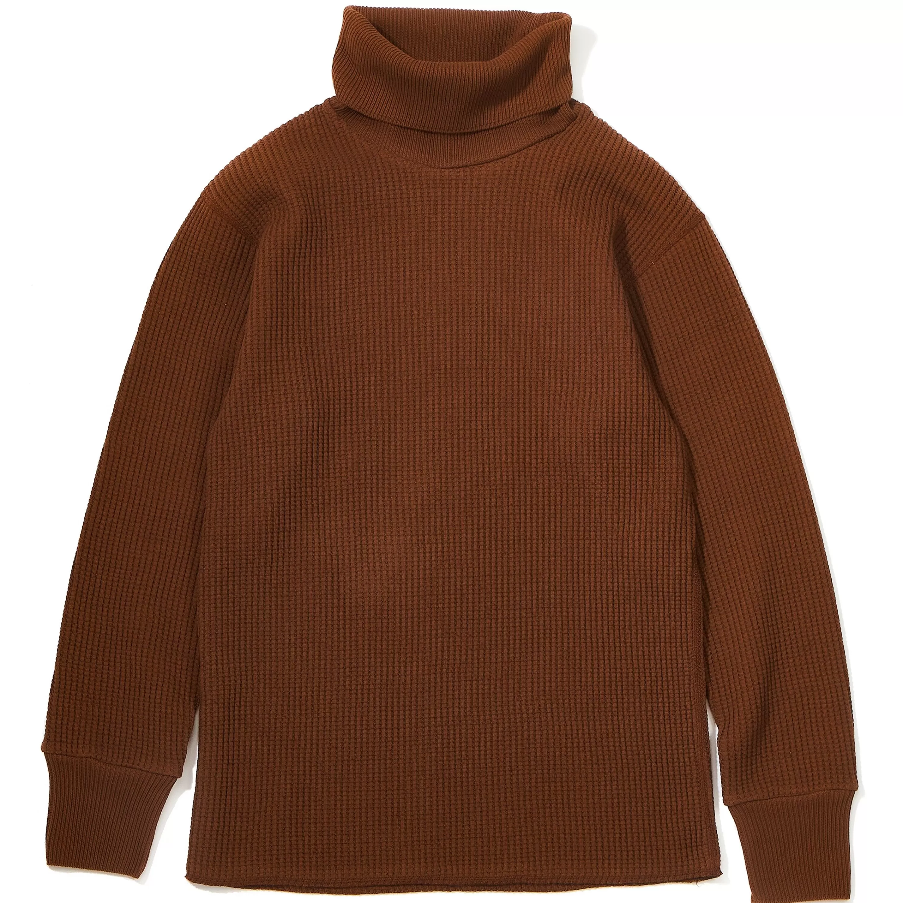 Joe McCoy High Neck Thermal Shirt Brown Cheap