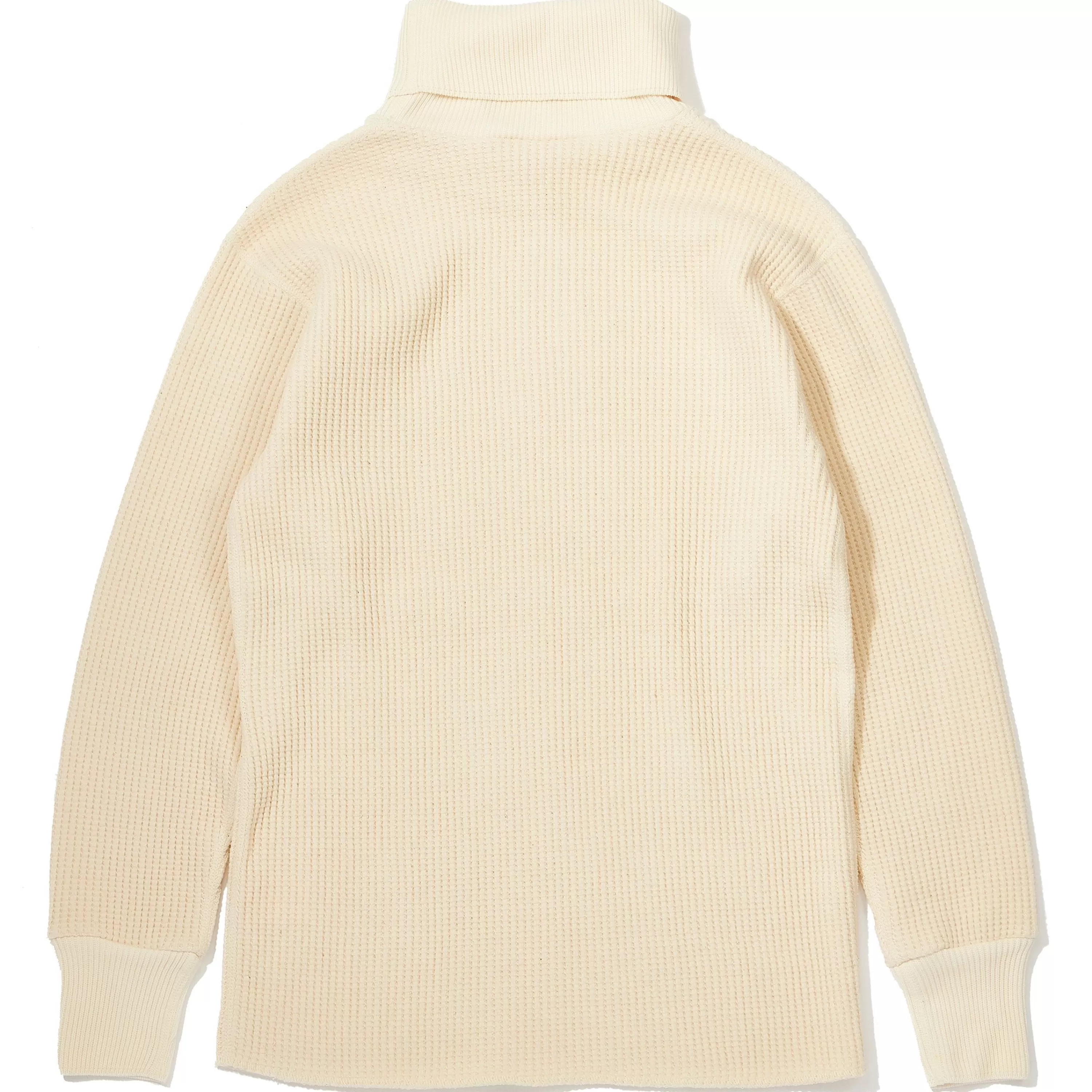 Joe McCoy High Neck Thermal Shirt Ecru Fashion