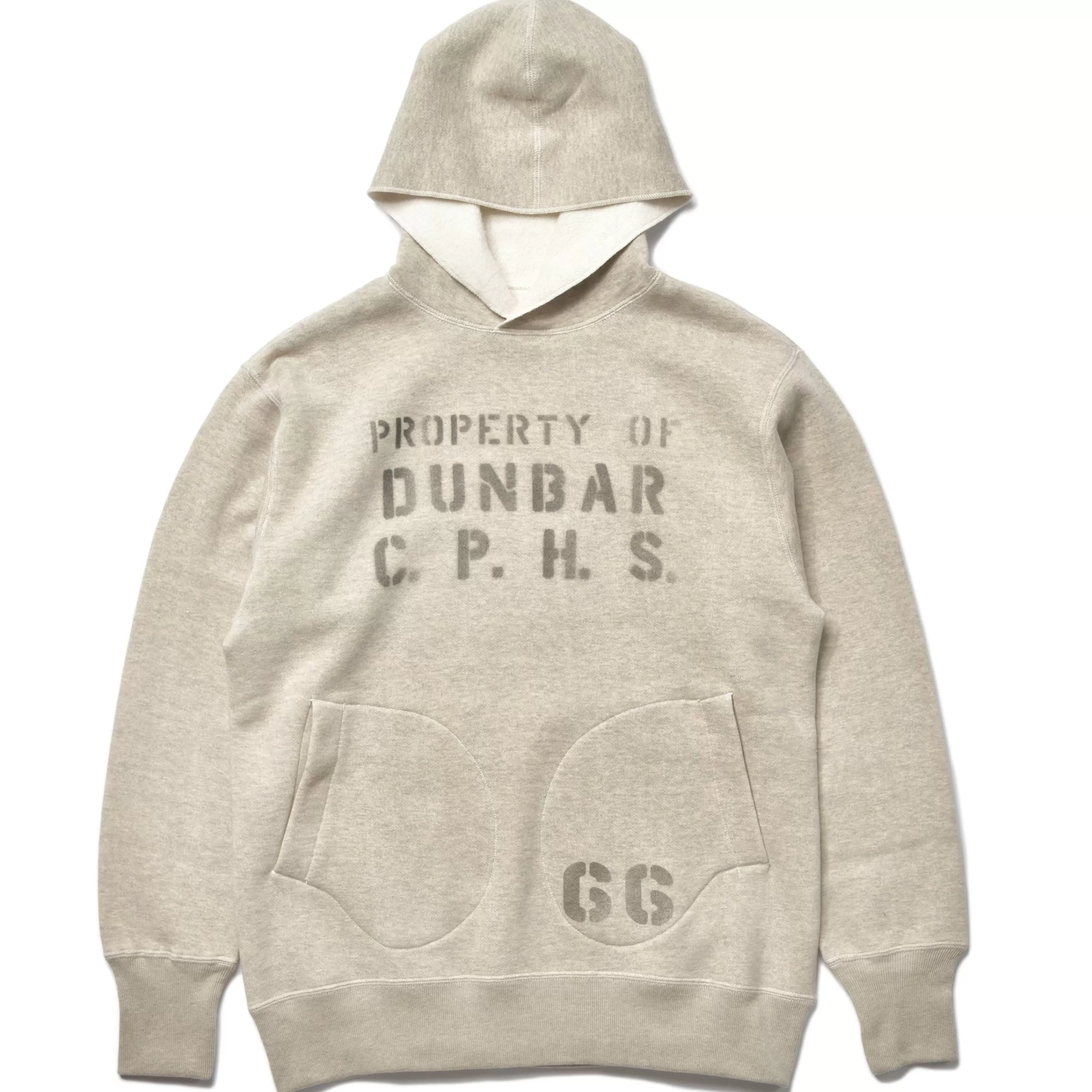 Joe McCoy Hooded Sweatshirt / Dunbar Stencil 013 Oatmeal Discount