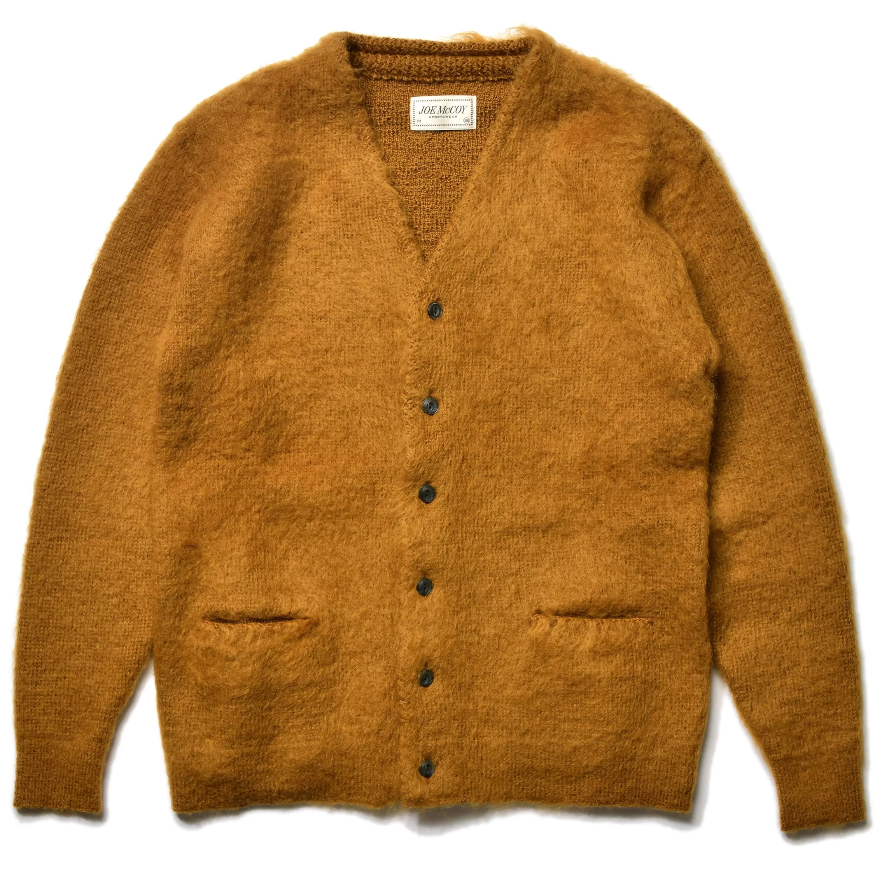 Joe McCoy Jm Mohair Cardigan 061 Mustard Clearance
