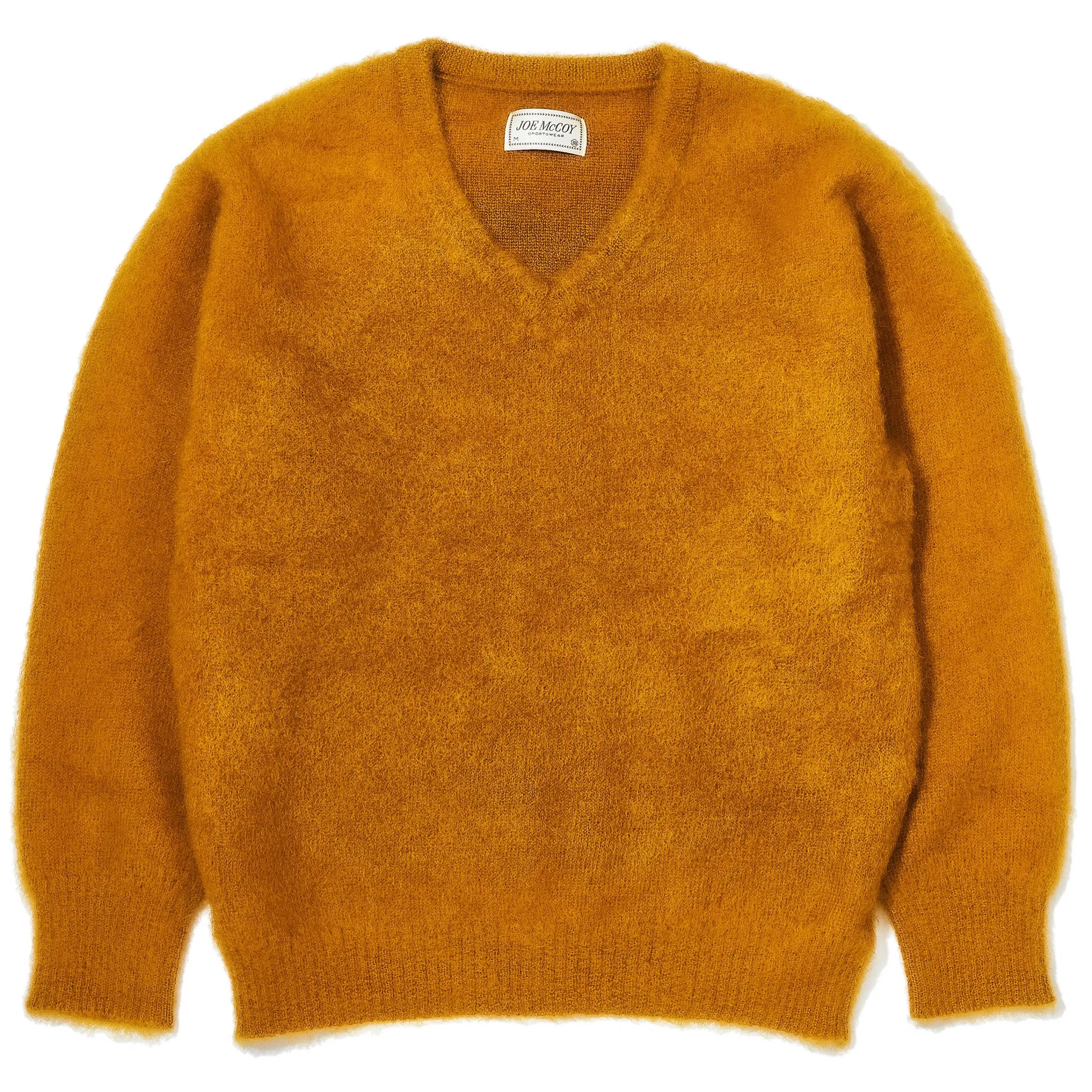 Joe McCoy Jm Mohair V-Neck Sweater Mustard Store