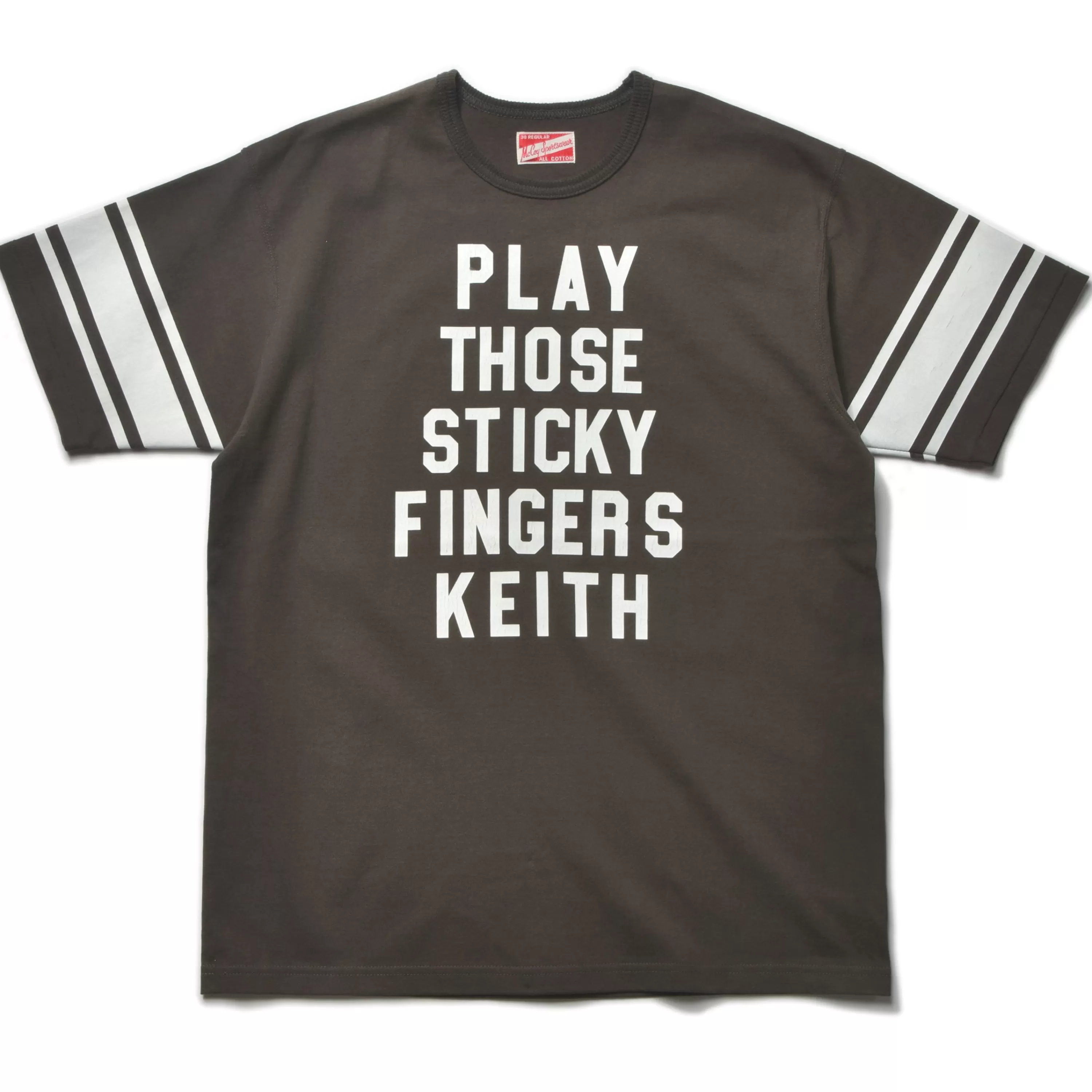 Joe McCoy Football Tee / Sticky Fingers 032 Charcoal Discount