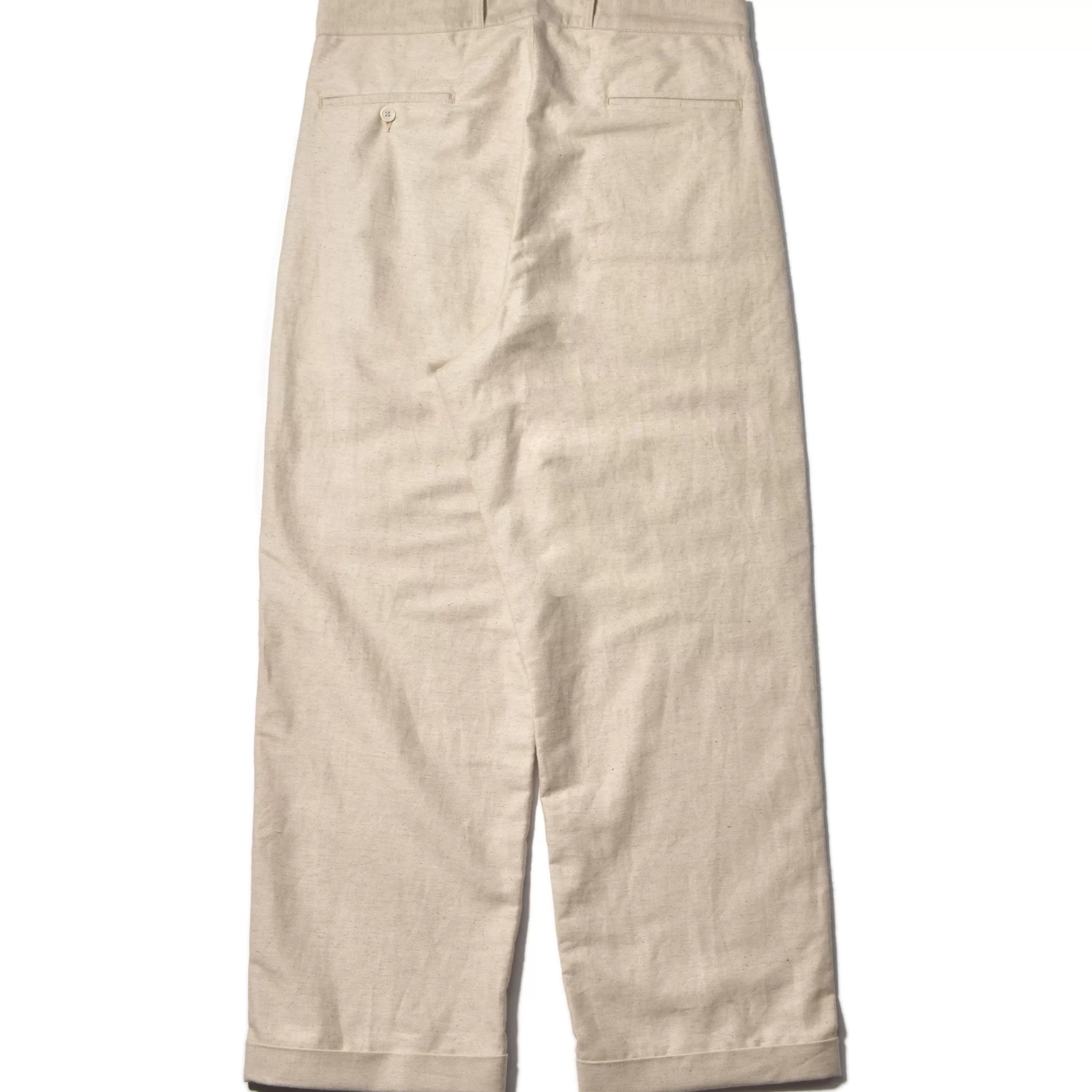 Joe McCoy Linen Atelier Trousers 041 Beige Fashion