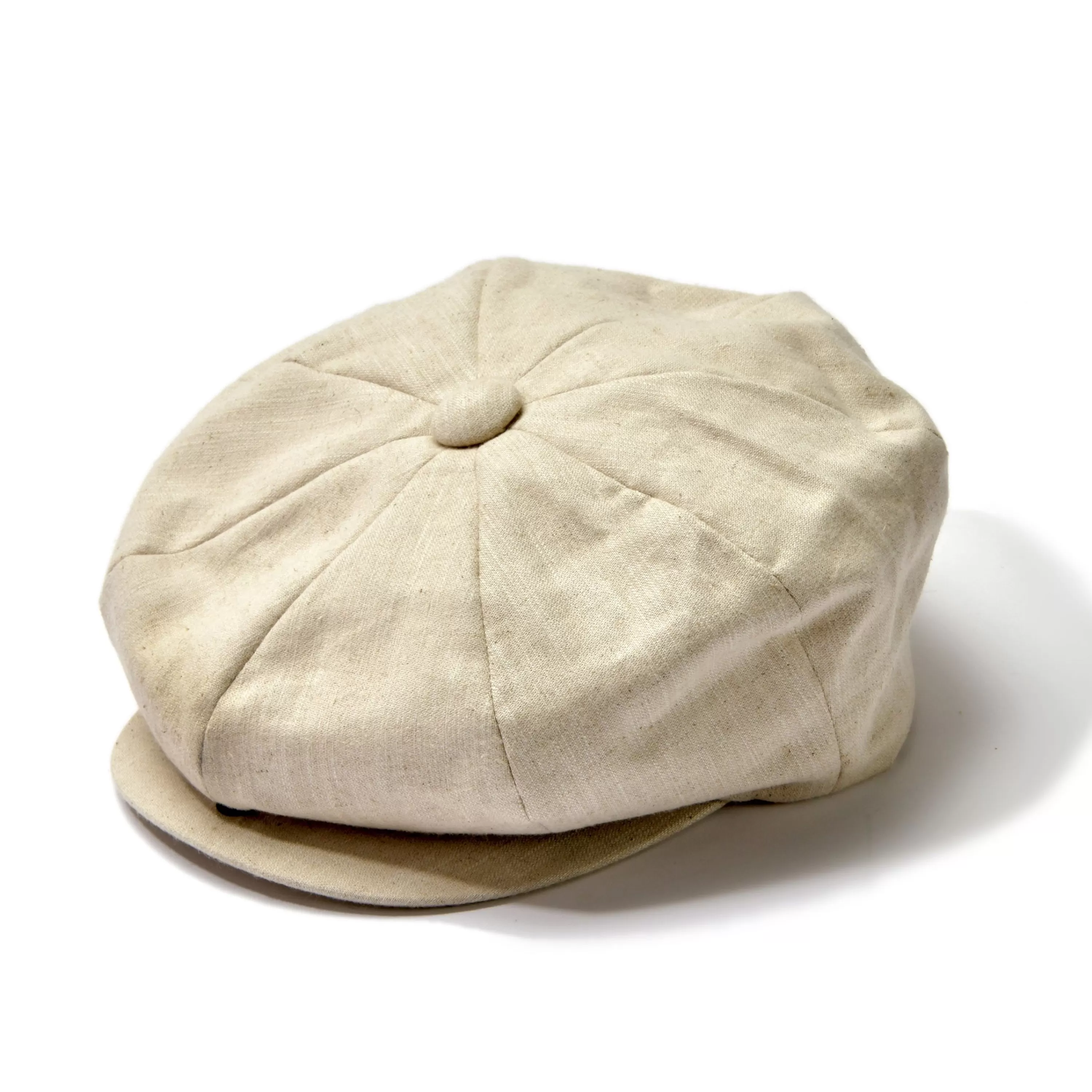 Joe McCoy Linen Newsboy Cap 041 Beige New