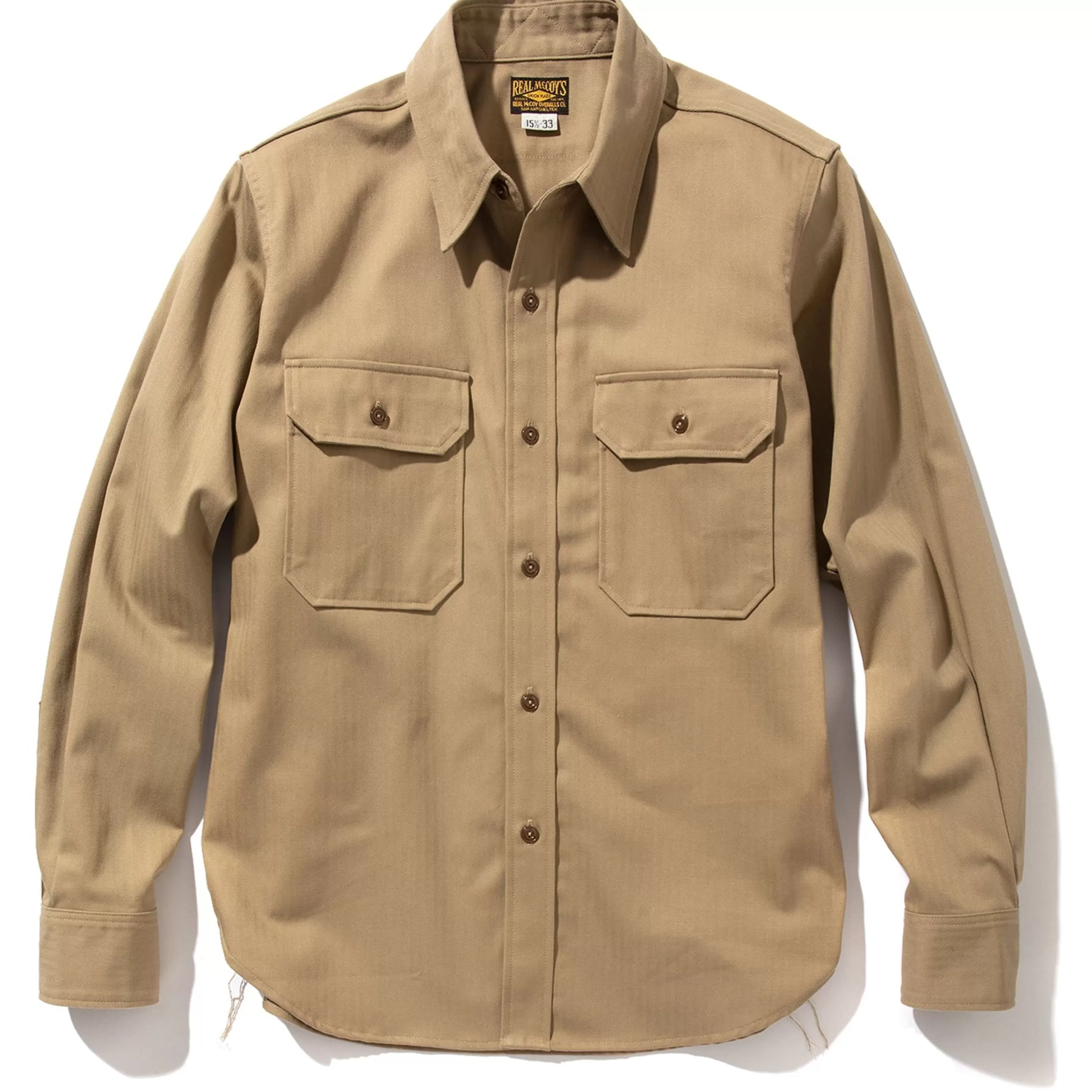 The Real McCoy's M-38 Khaki Shirt 040 Khaki Fashion