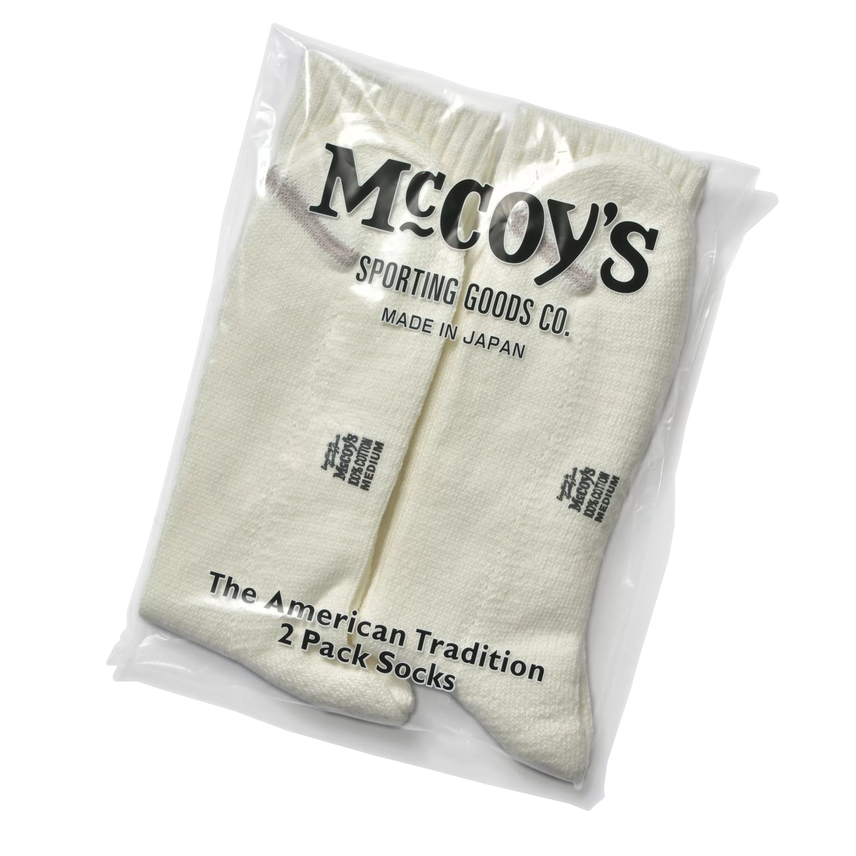 Joe McCoy Mccoy'S 2 Pcs Pack Socks 10 White Store