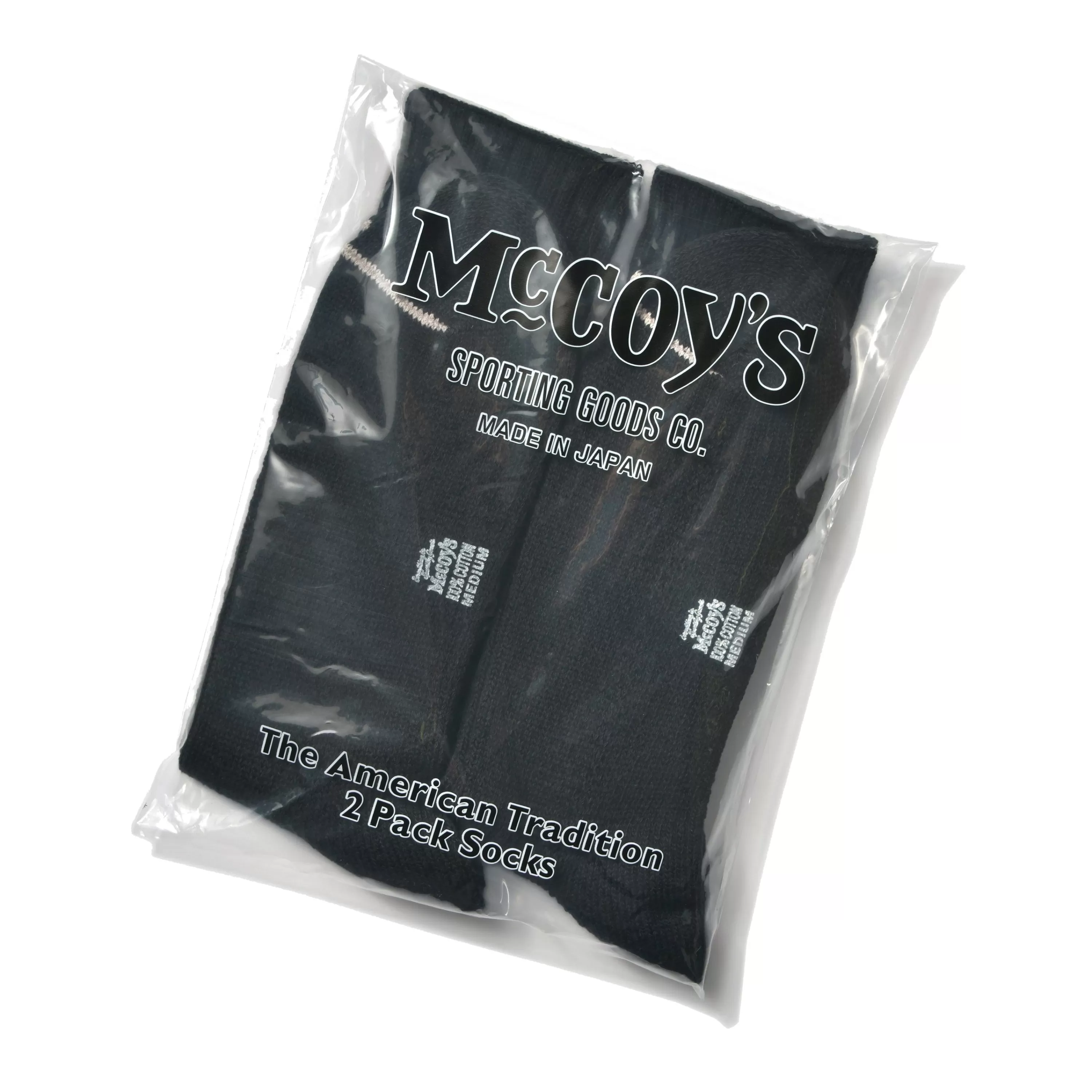 Joe McCoy Mccoy'S 2 Pcs Pack Socks 30 Black Best Sale