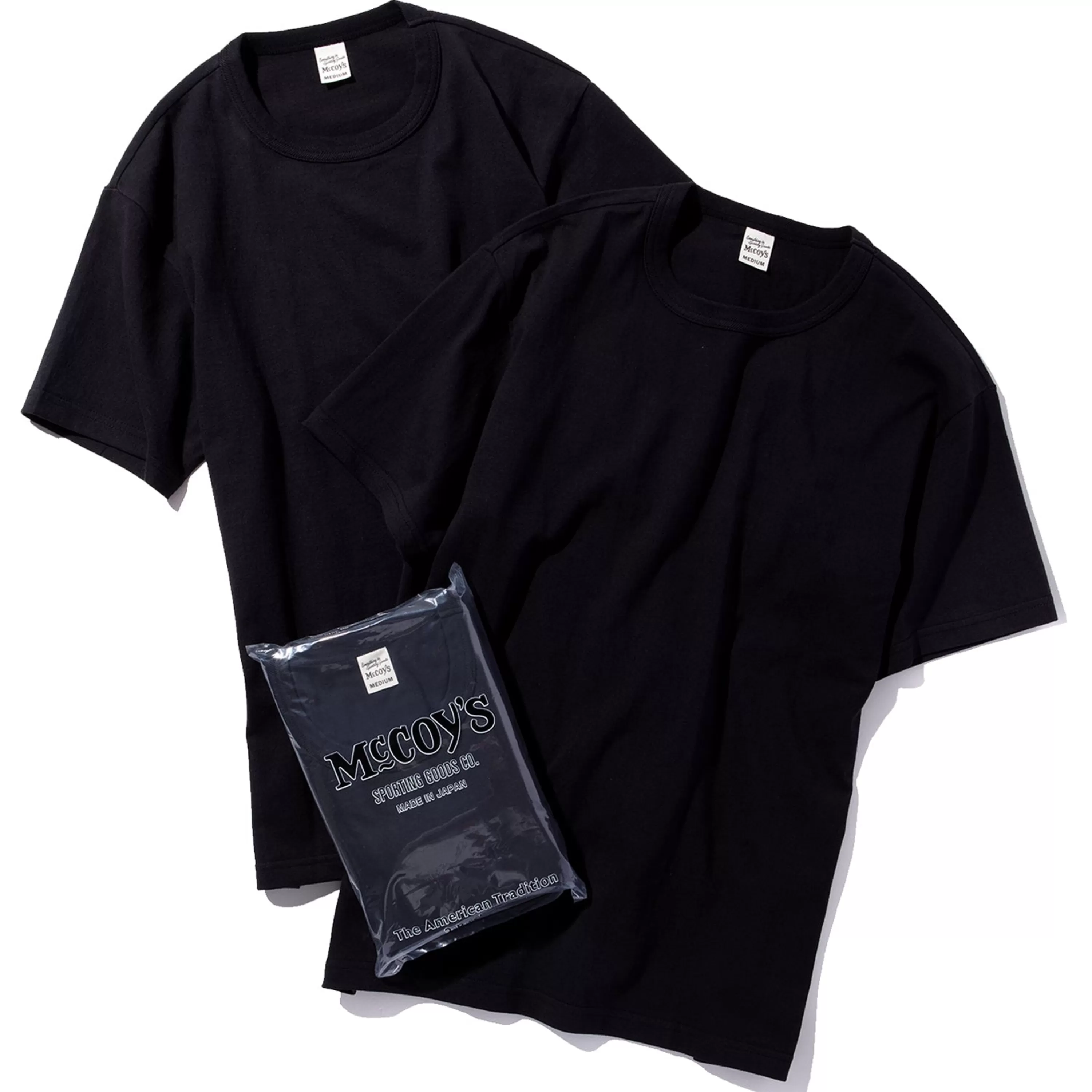 Joe McCoy Mccoy'S 2Pcs Pack Tee 030 Black Cheap