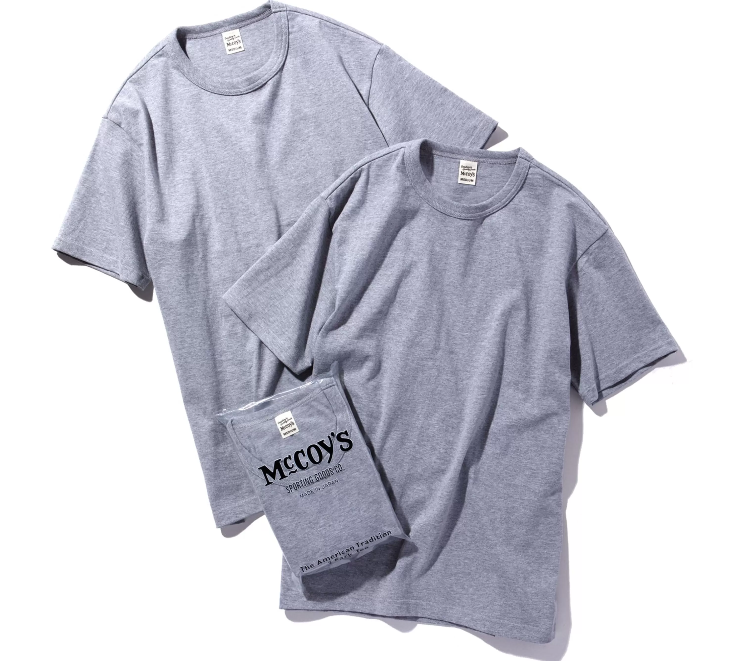 Joe McCoy Mccoy'S 2Pcs Pack Tee 020 Grey Hot