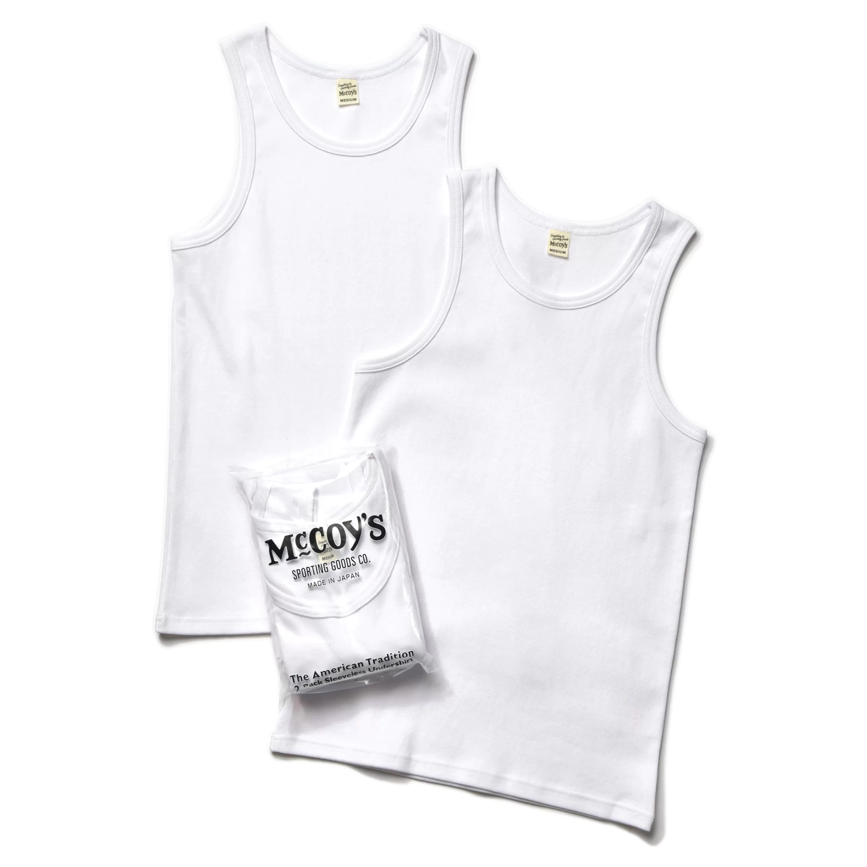 Joe McCoy Mccoy'S 2Pcs Pack Undershirt 010 White Store