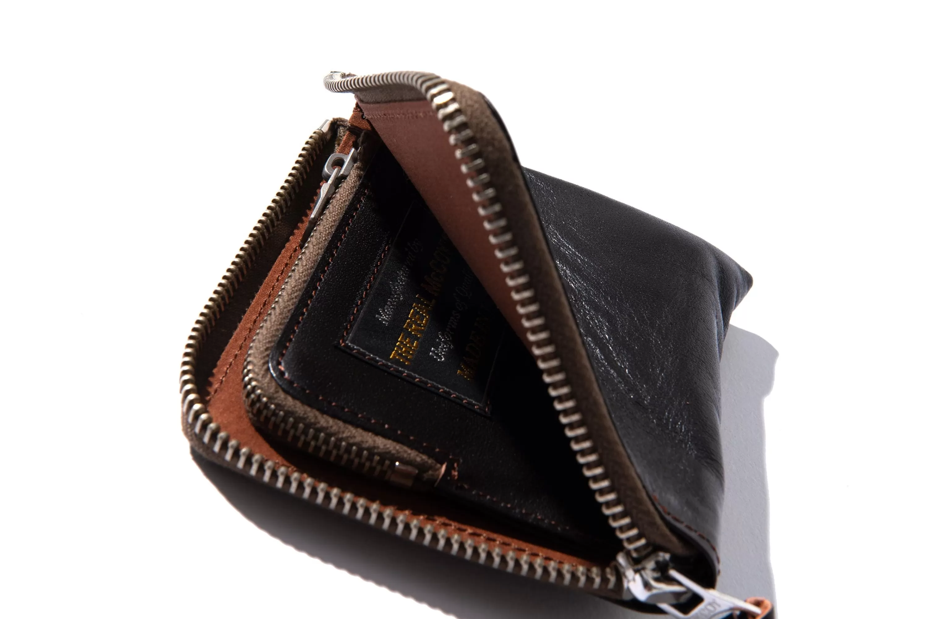 The Real McCoy's Mccoy'S Horsehide Wallet Brown New