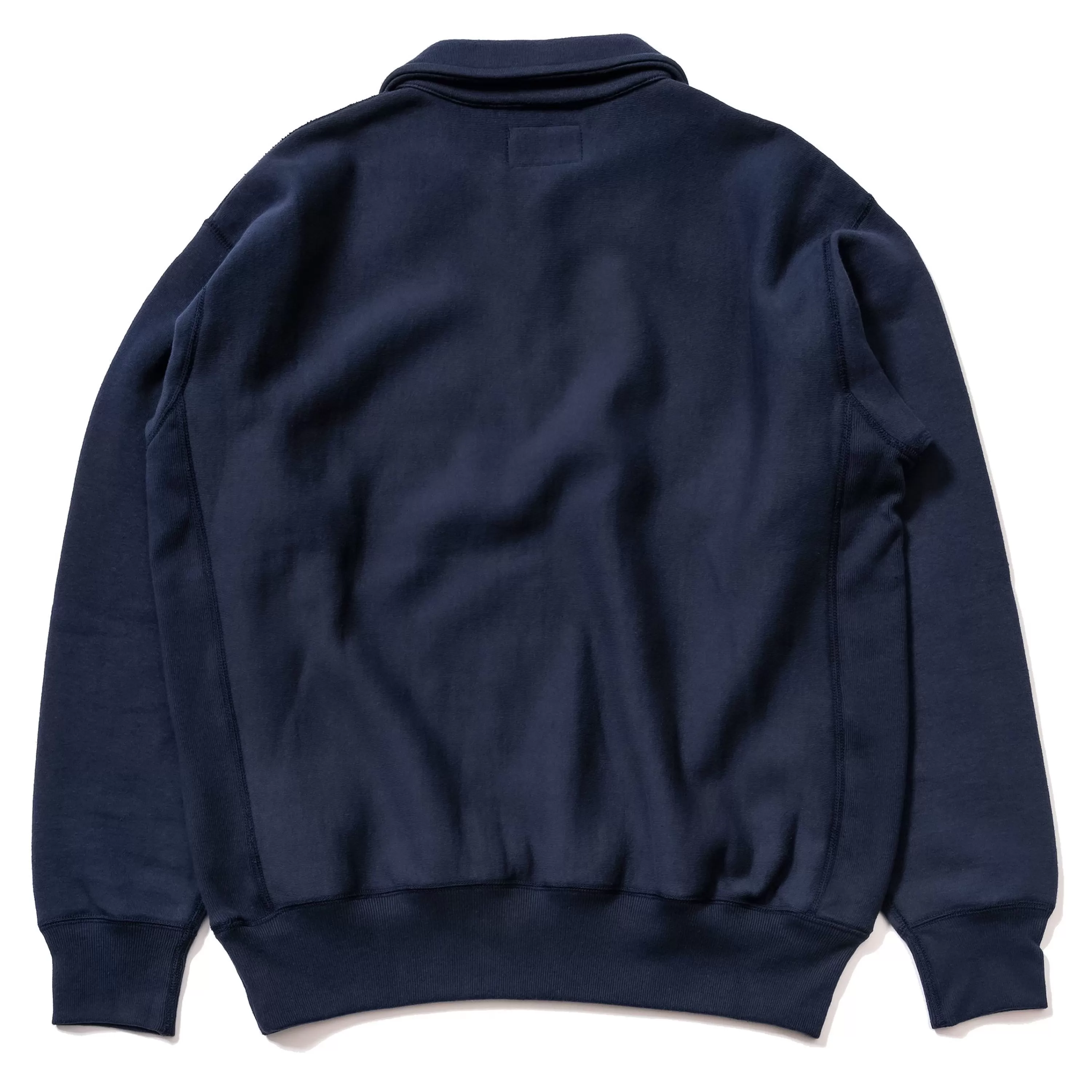 The Real McCoy's Military 1/4 Zip Sweatshirt / Plain Navy Best