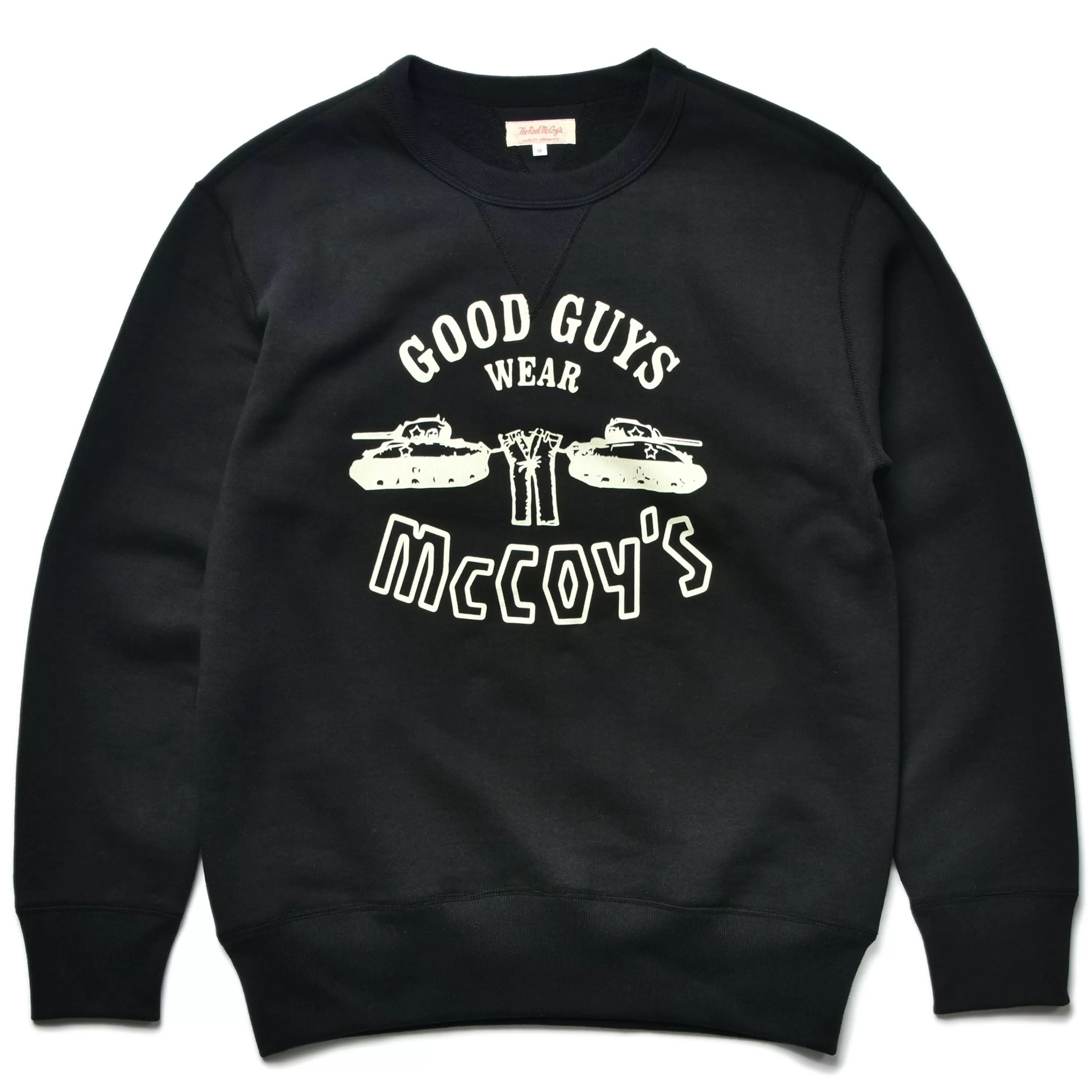 The Real McCoy's Military Print Sweatshirt / Good Guys Wear Mccoy'S 030 Black Sale
