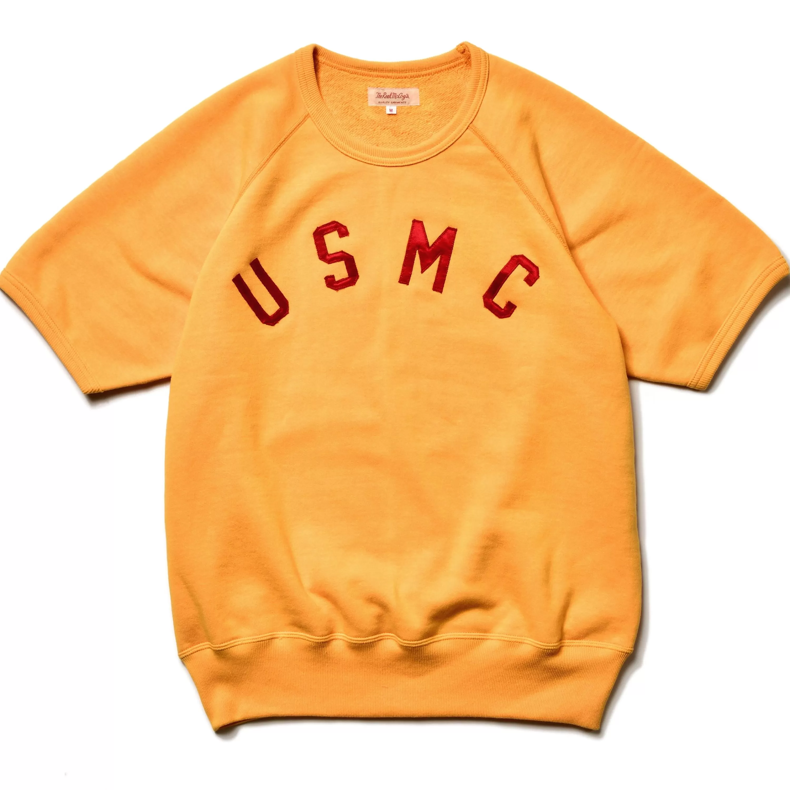The Real McCoy's Military S/S Sweatshirt / Usmc 060 Yellow Shop
