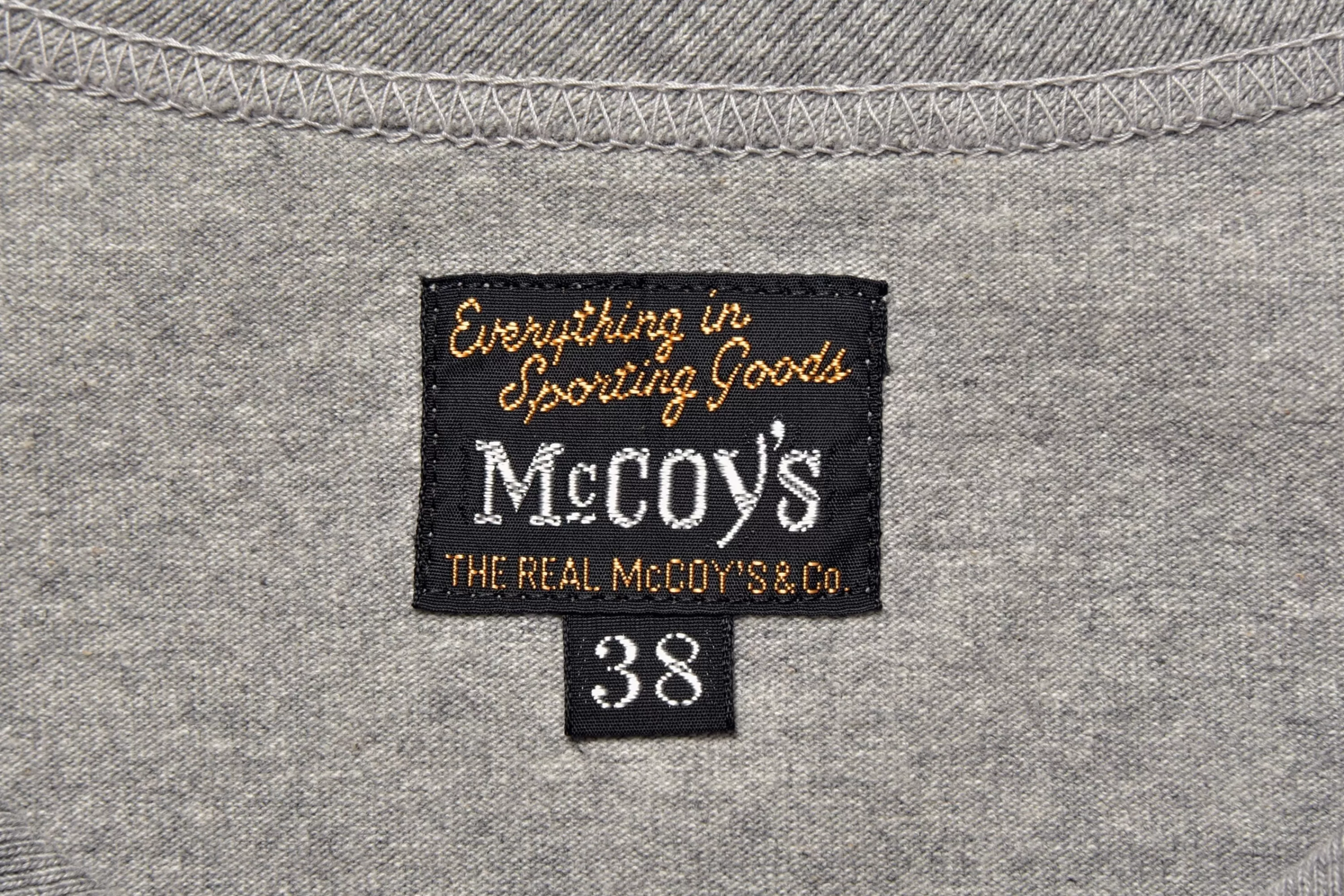 The Real McCoy's Military Tee / Hargrave Military Academy 20 Gray New