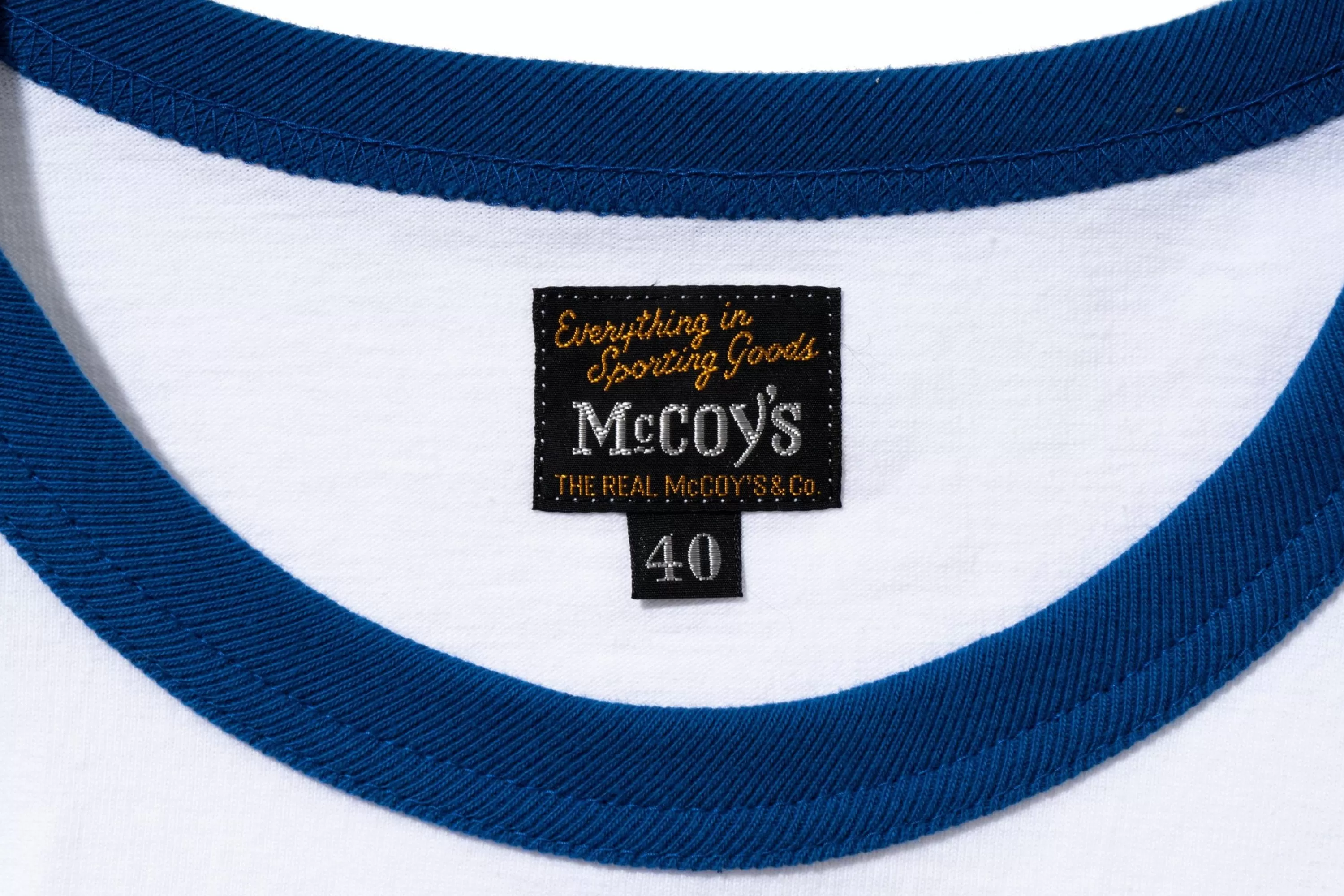 The Real McCoy's Military Tee / Keesler A.F.B. White/Blue Flash Sale