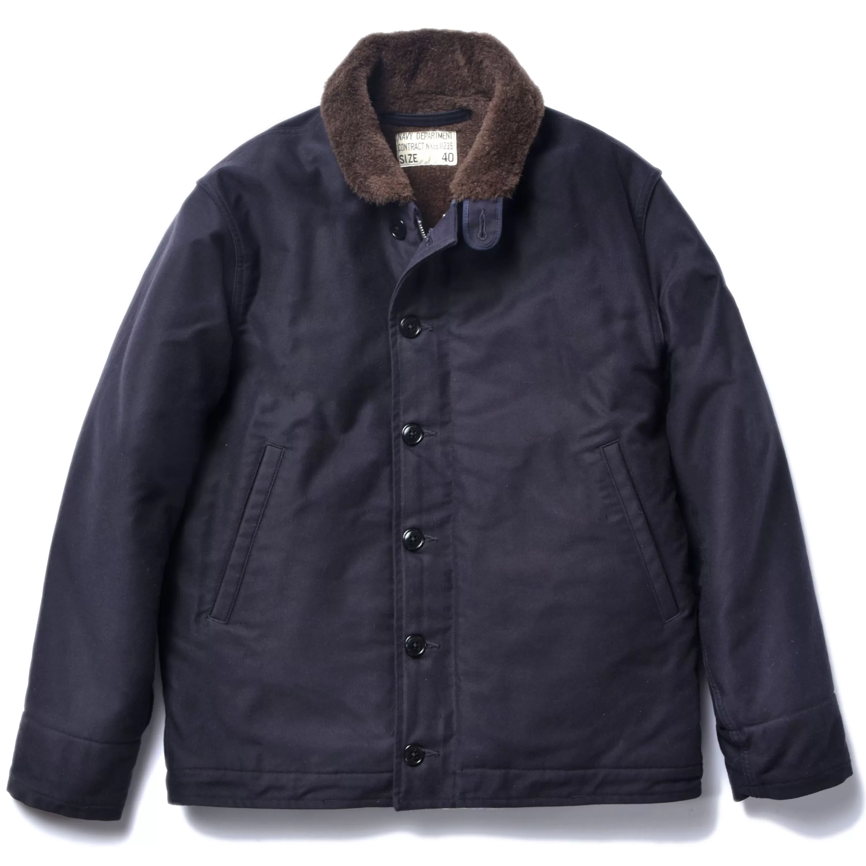 The Real McCoy's N-1 Deck Jacket (Navy) 140 Navy Best Sale