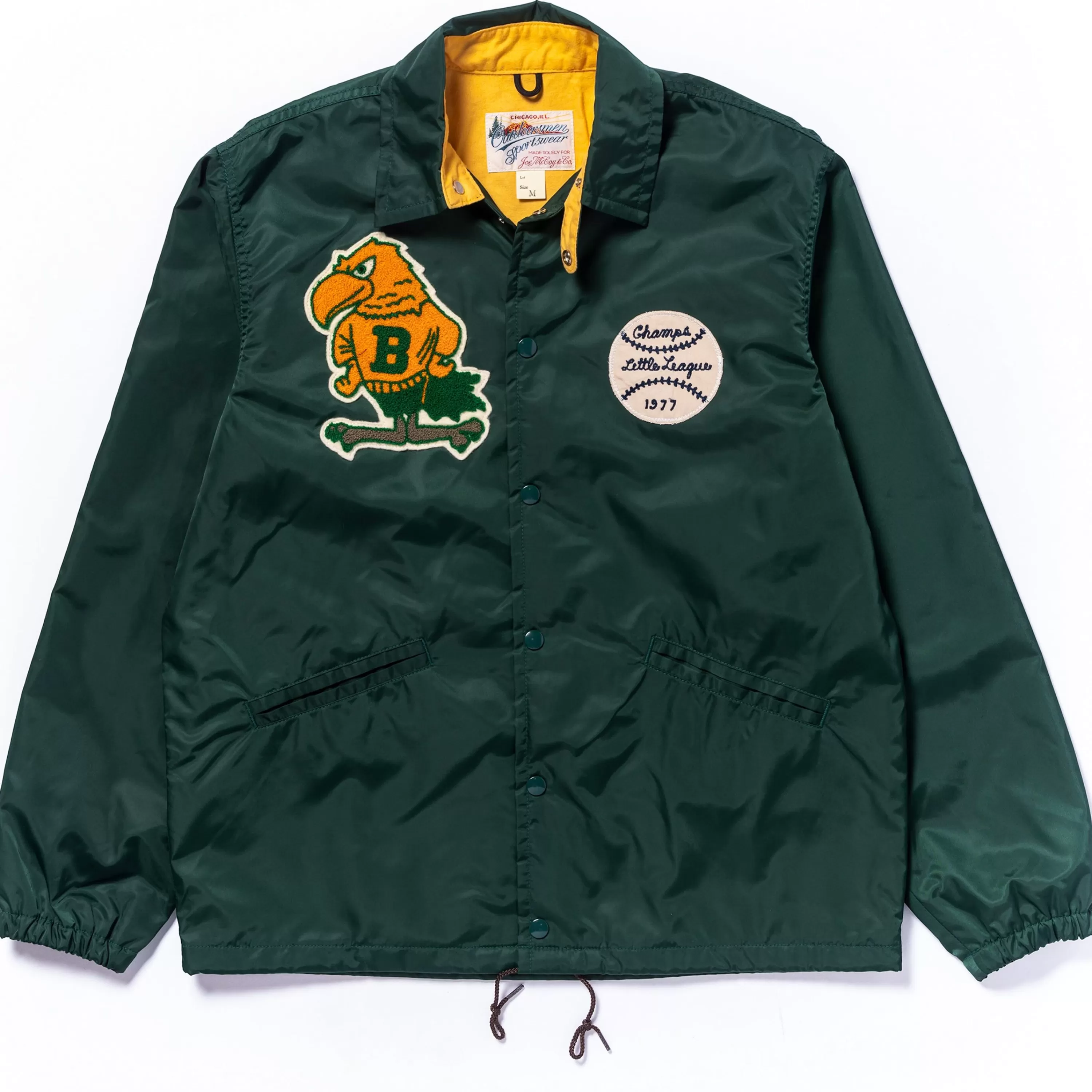 Joe McCoy Nylon Coach Jacket / Birdies Forest New