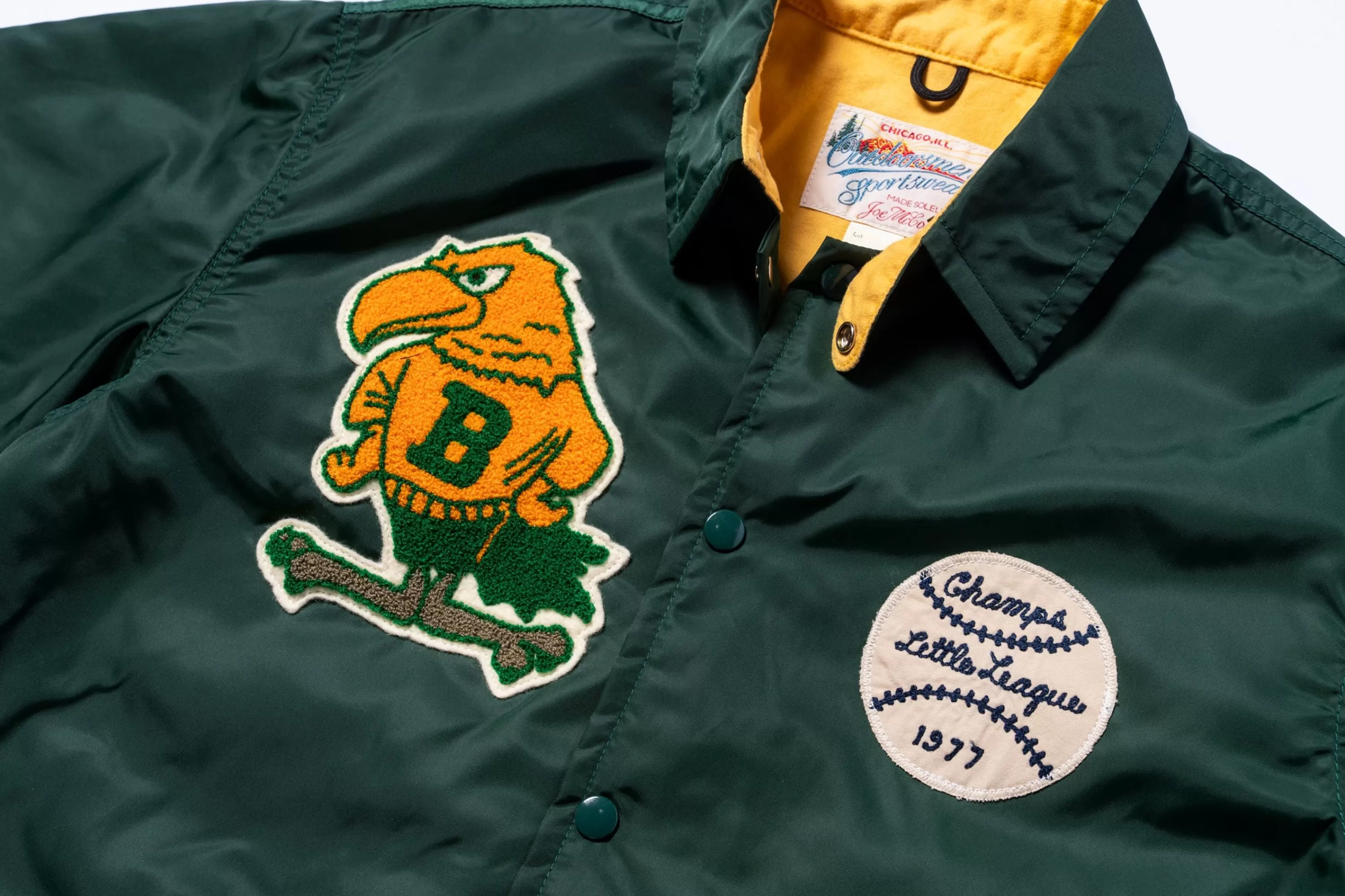 Joe McCoy Nylon Coach Jacket / Birdies Forest New