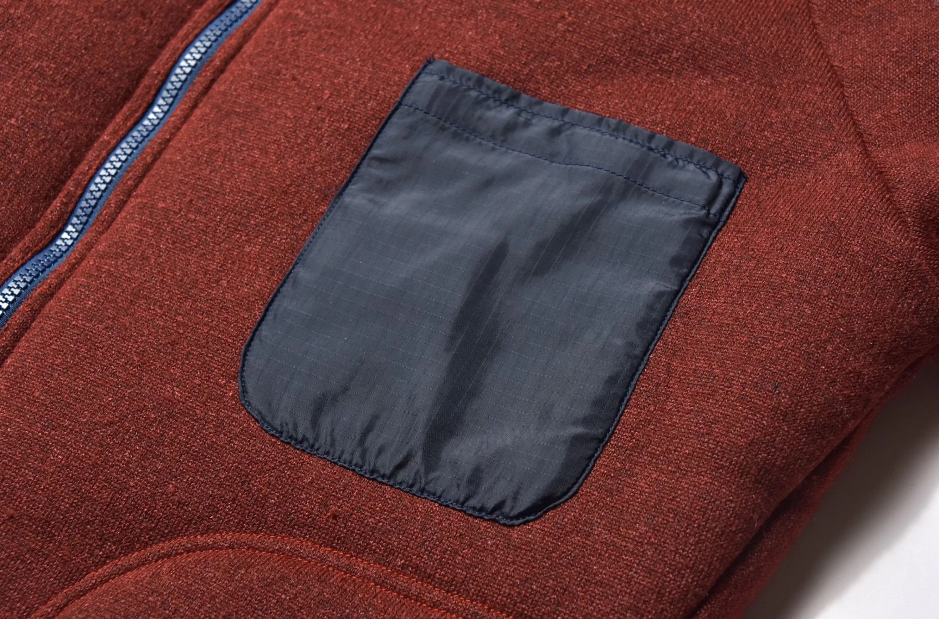Joe McCoy Outdoor Pile Cardigan Brick Red Hot