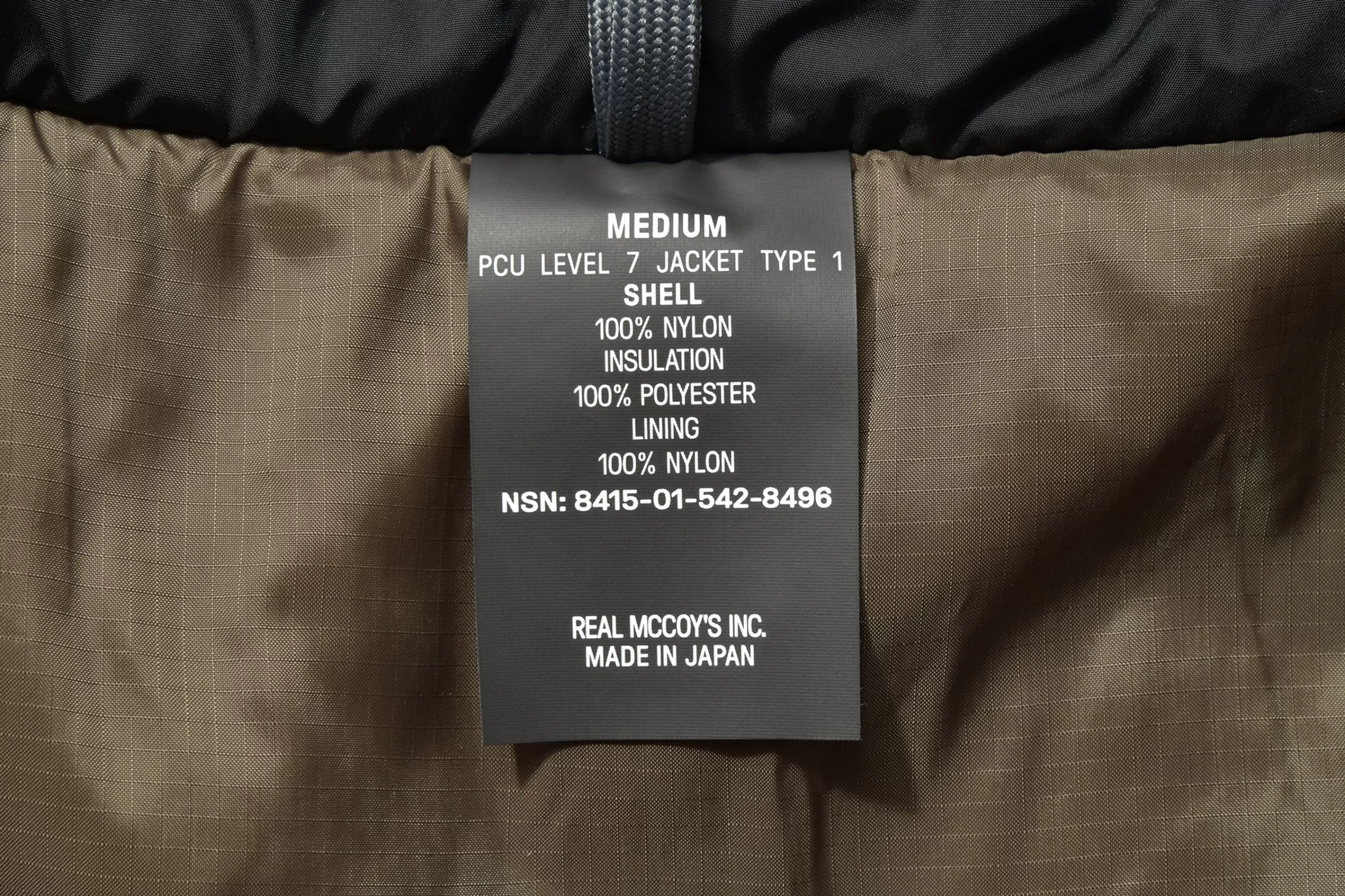 The Real McCoy's Pcu Level 7, Type 1 030 Black Shop