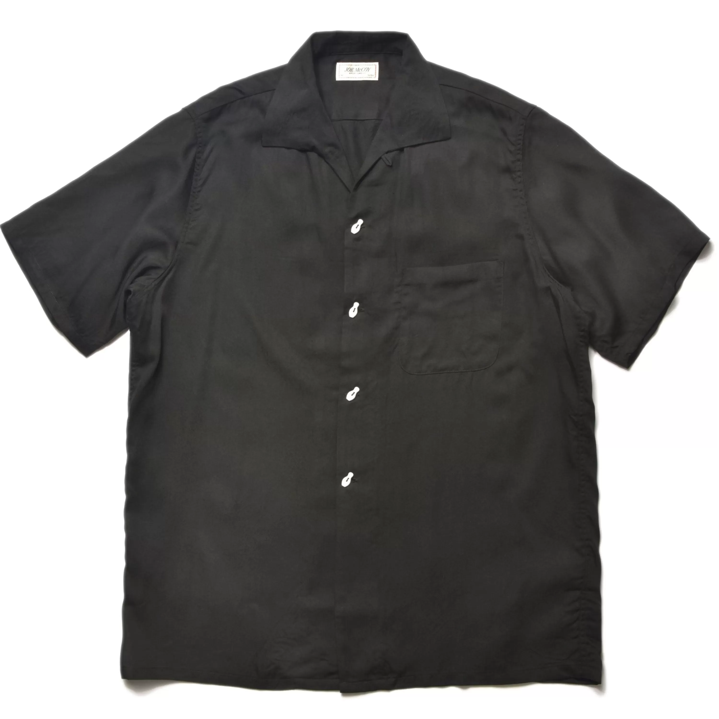 Joe McCoy Rayon Bowling Shirt 030 Black Discount