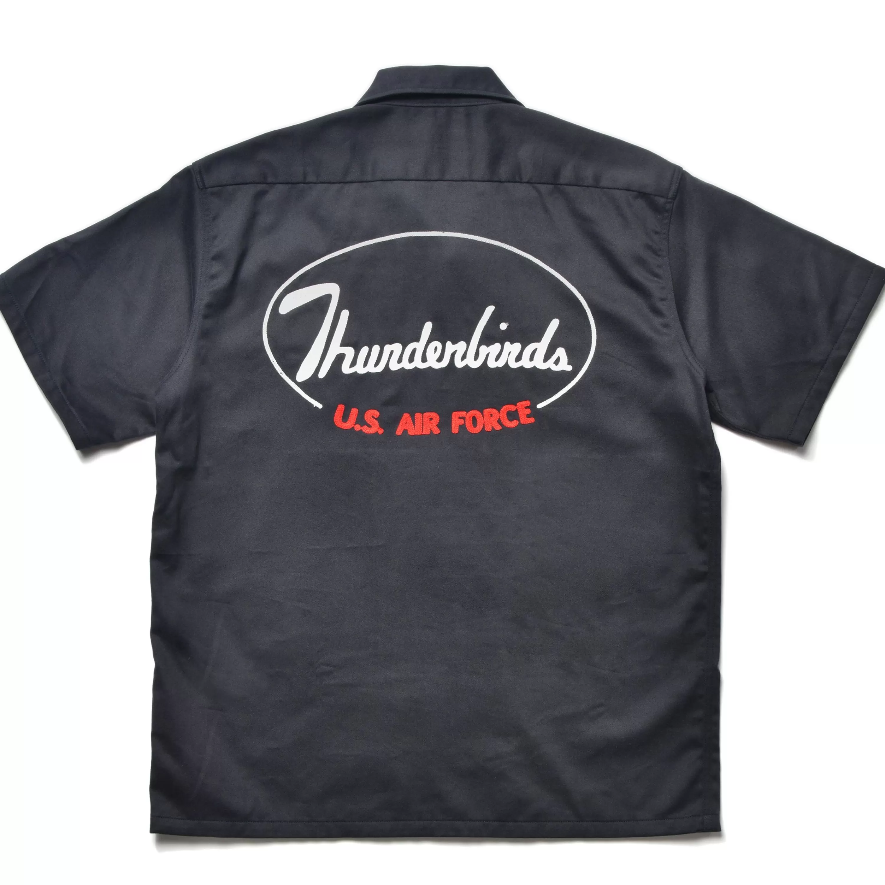 The Real McCoy's Rayon Open Collar Shirt / Thunderbirds 140 Navy Discount