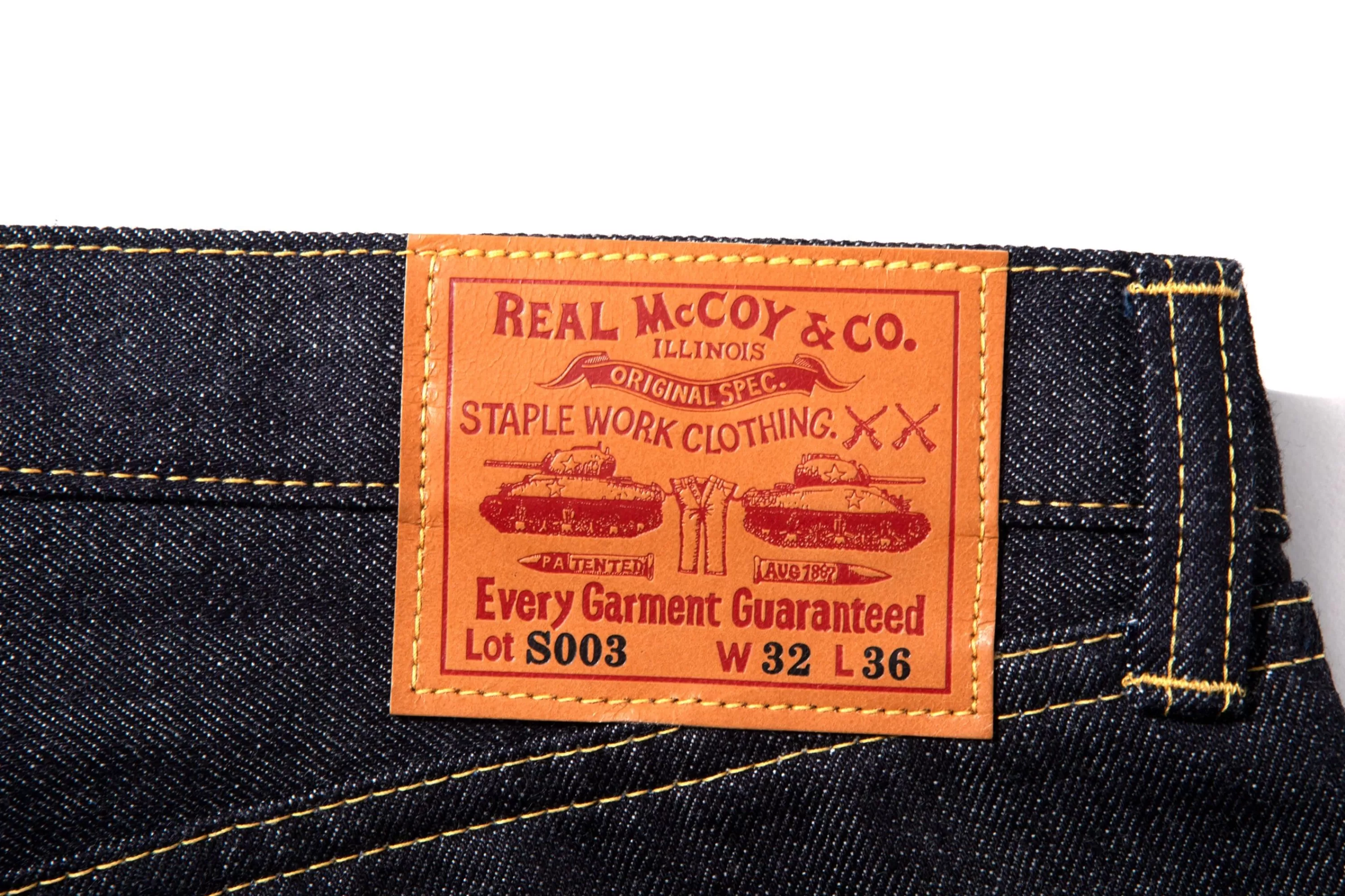 The Real McCoy's Real Mccoy'S Lot.S003 Denim Indigo Online