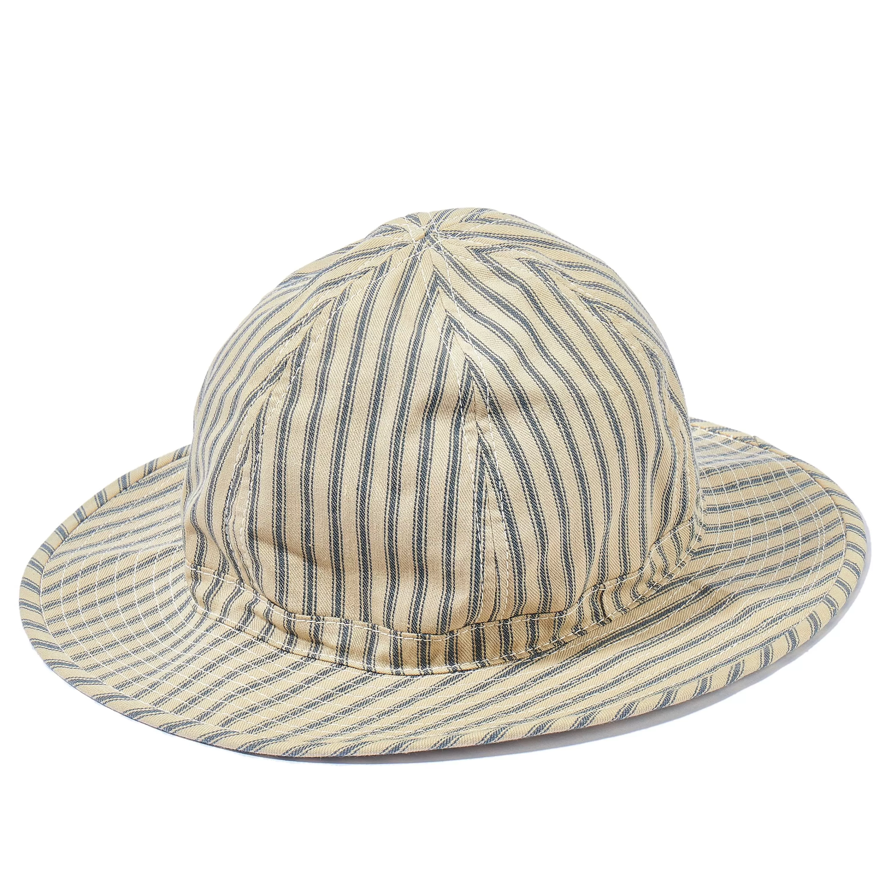 The Real McCoy's Ticking Stripe Daisy-Mae Hat 012 Ecru Cheap