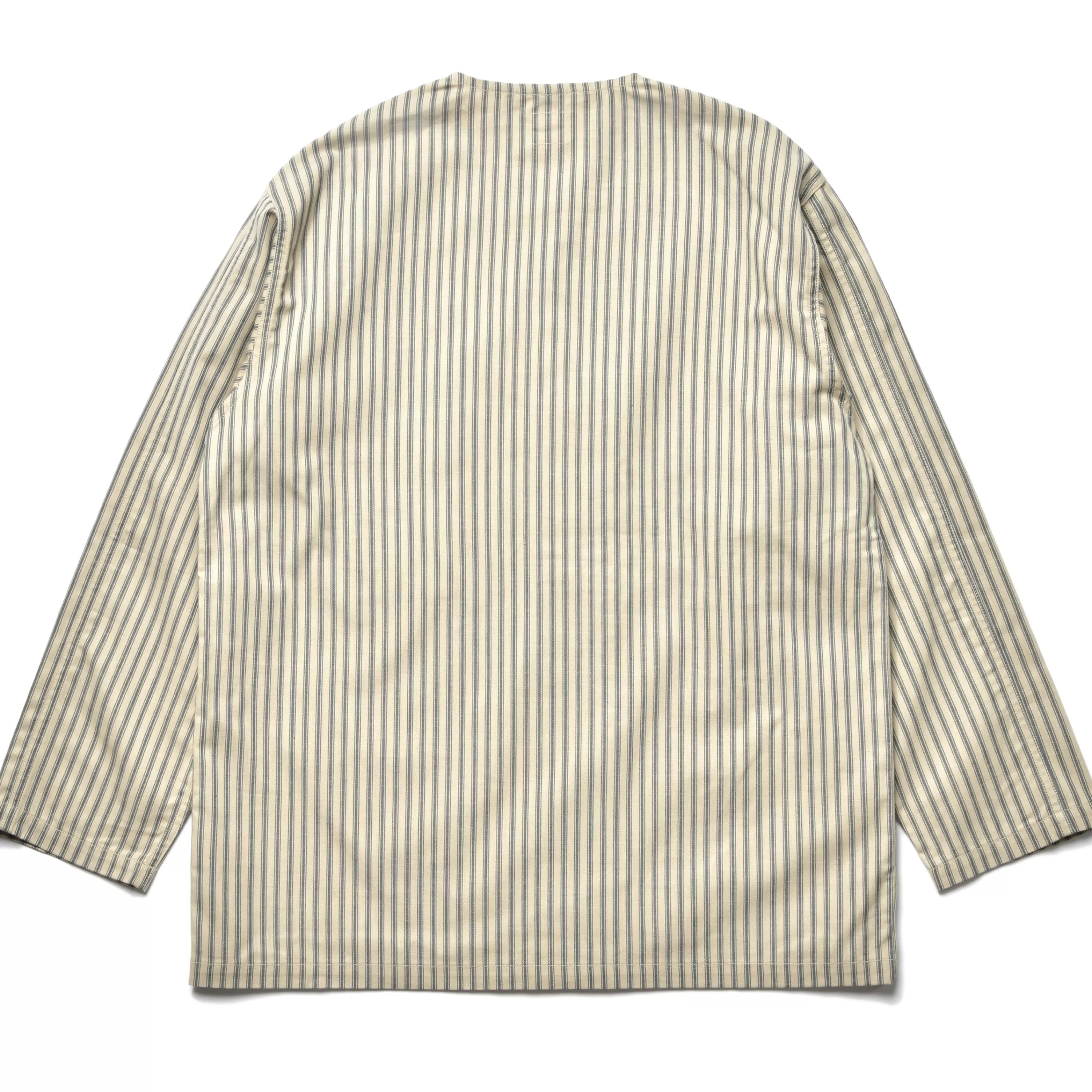 The Real McCoy's Ticking Stripe Pajama Shirt 012 Ecru New