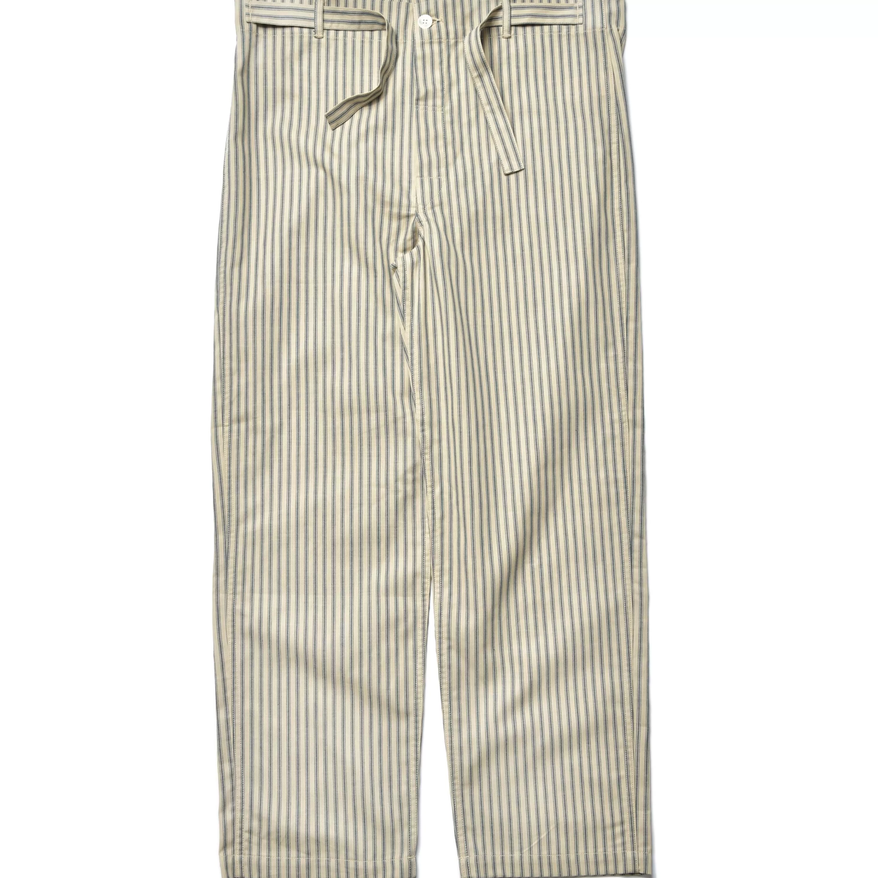 The Real McCoy's Ticking Stripe Pajama Trousers 012 Ecru Best