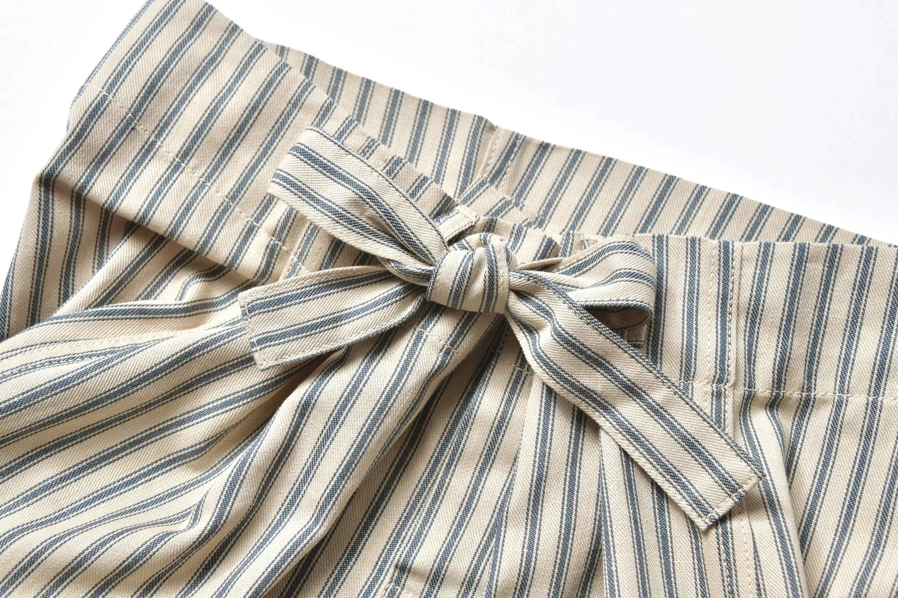 The Real McCoy's Ticking Stripe Pajama Trousers 012 Ecru Best