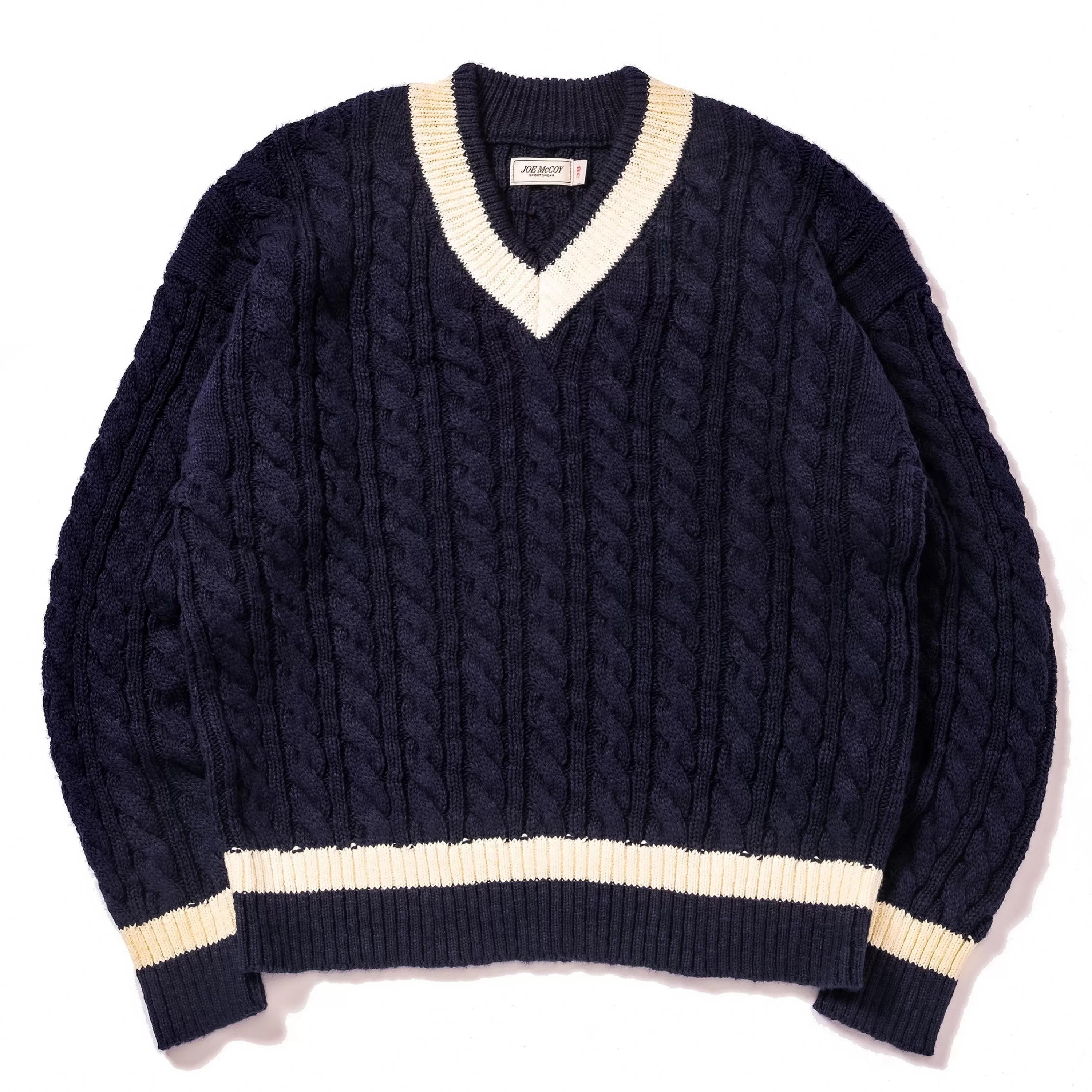 Joe McCoy Tilden Knit Sweater Navy New