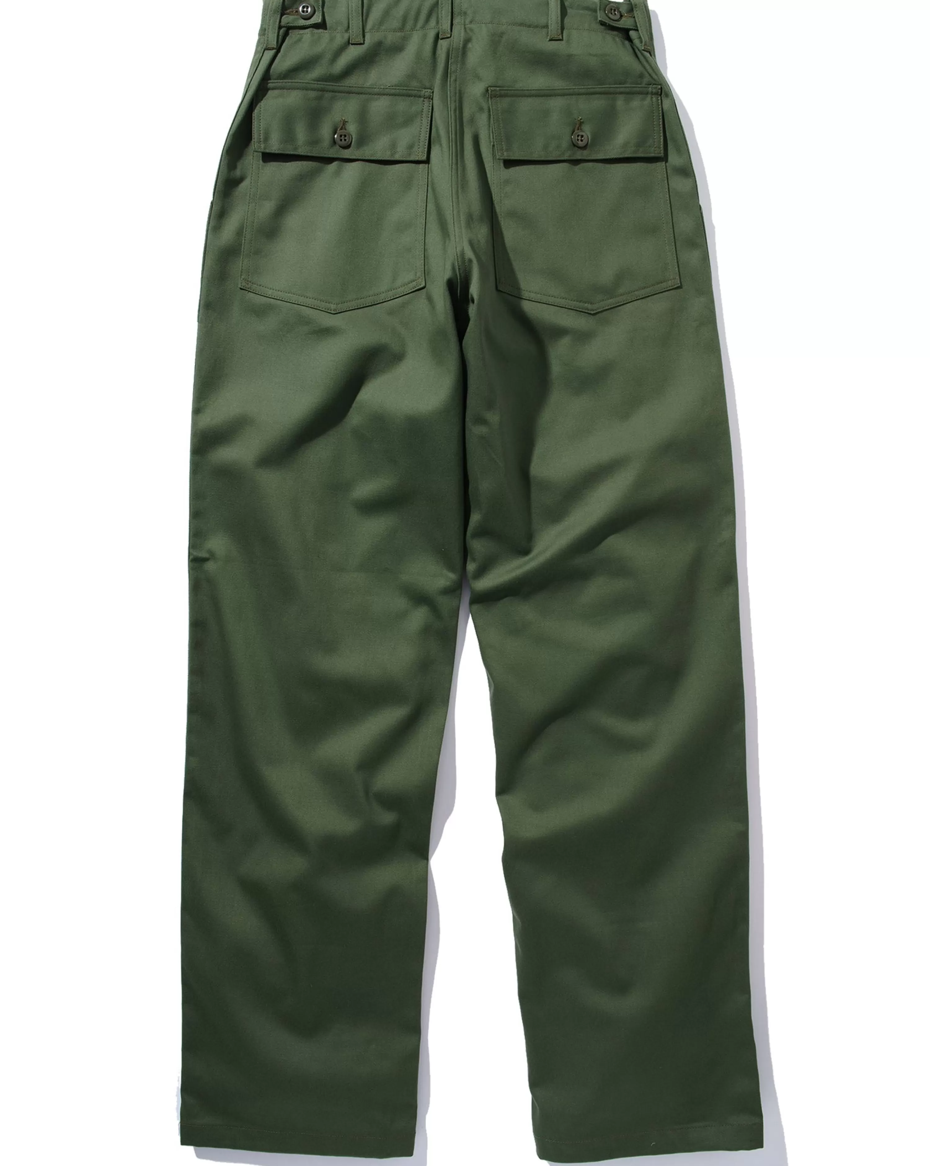 The Real McCoy's Trousers, Men'S Cotton Sateen Olive Shop