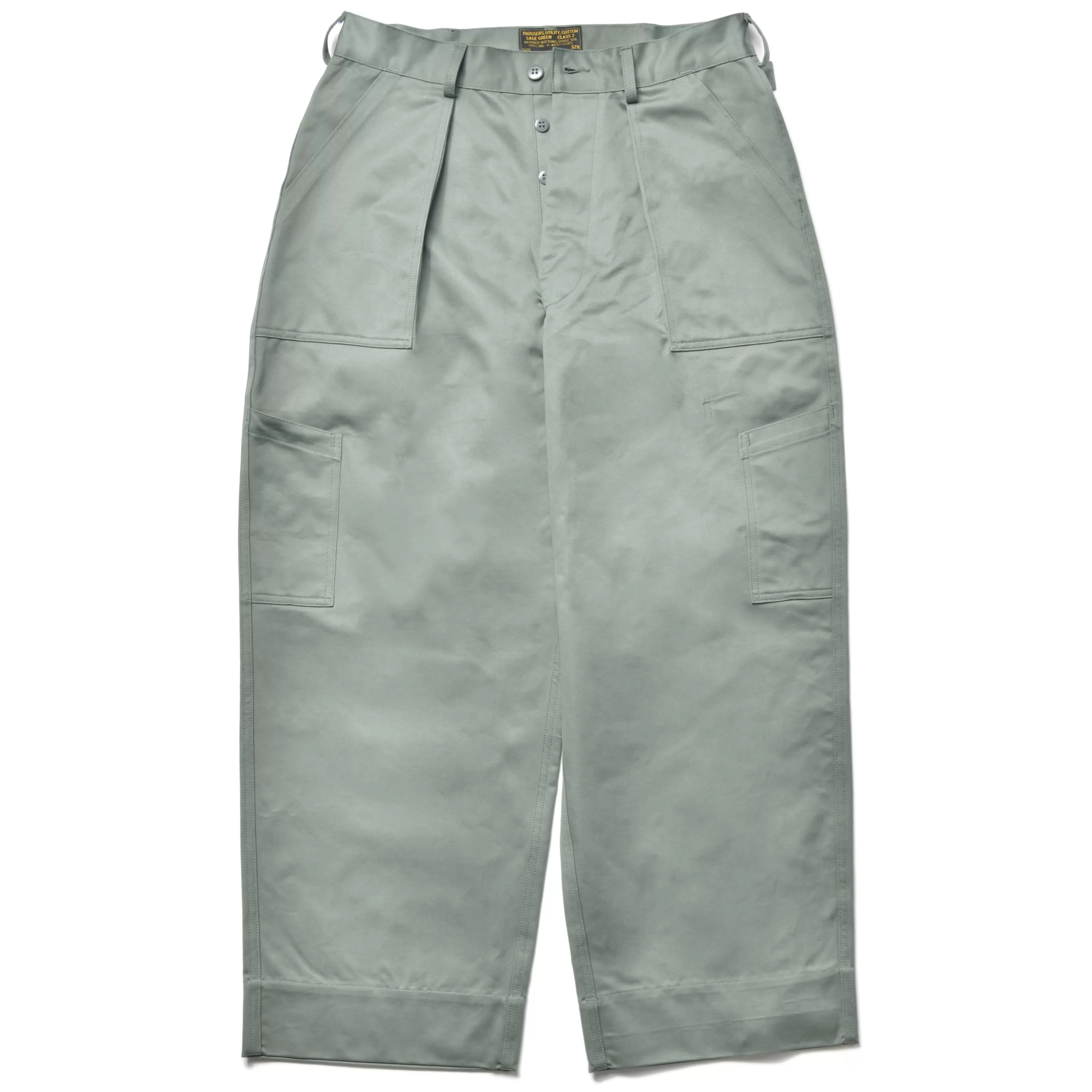 The Real McCoy's Trousers, Utility, Cotton / Usaf Sage Green 154 Sage Green New