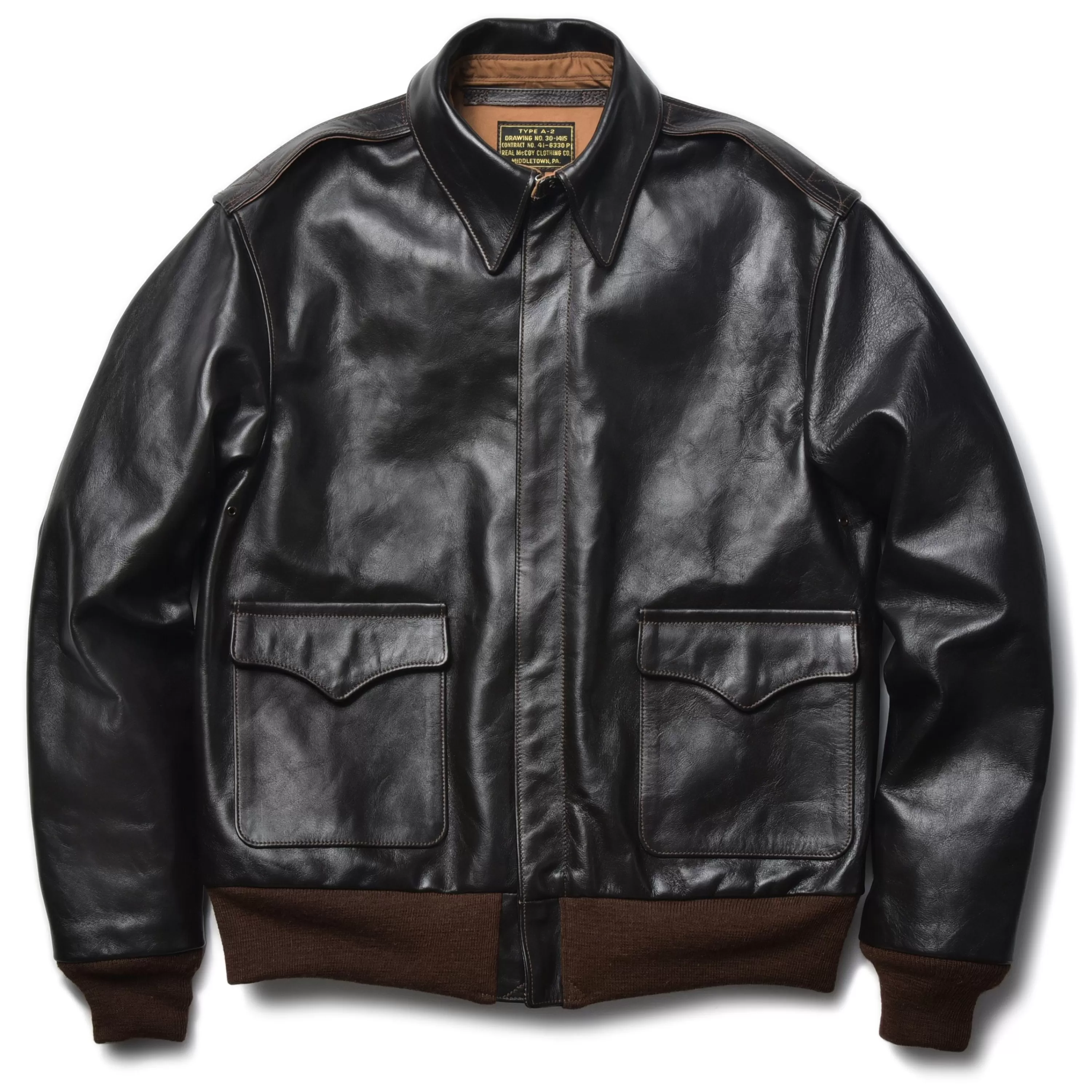 The Real McCoy's Type A-2 Real Mccoy Mfg. Co. (Model 220) 051 Seal Brown Outlet