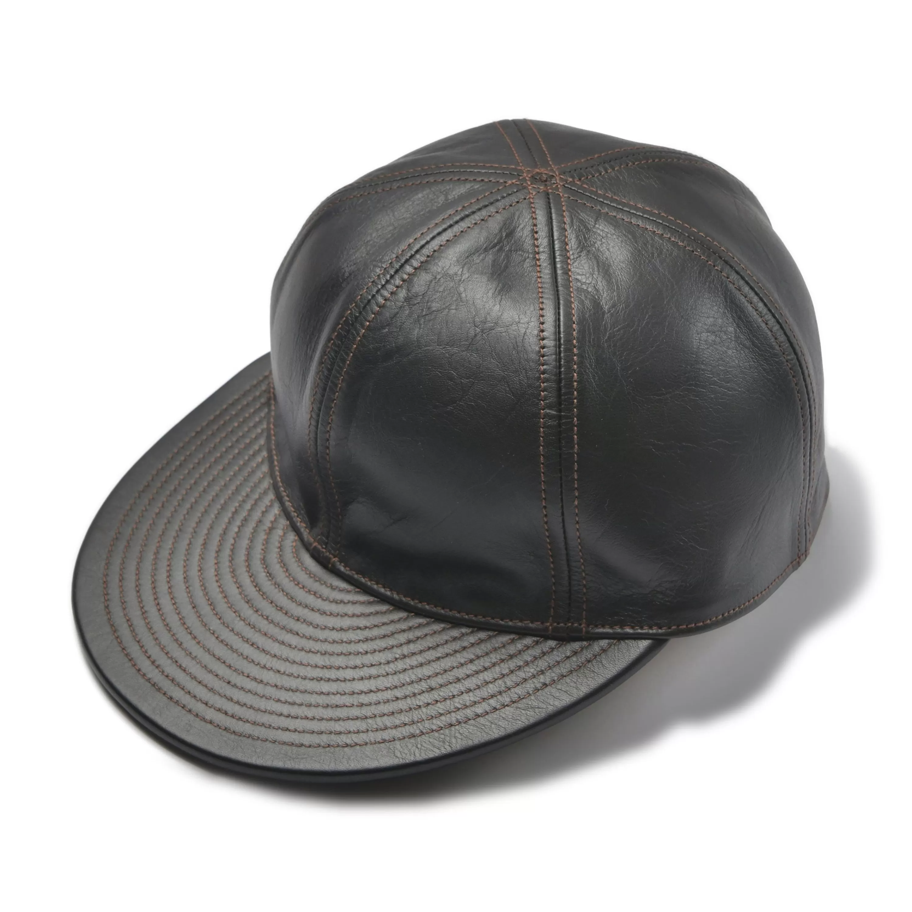 The Real McCoy's Type A-3 Cap / Horsehide 051 Seal Brown Fashion