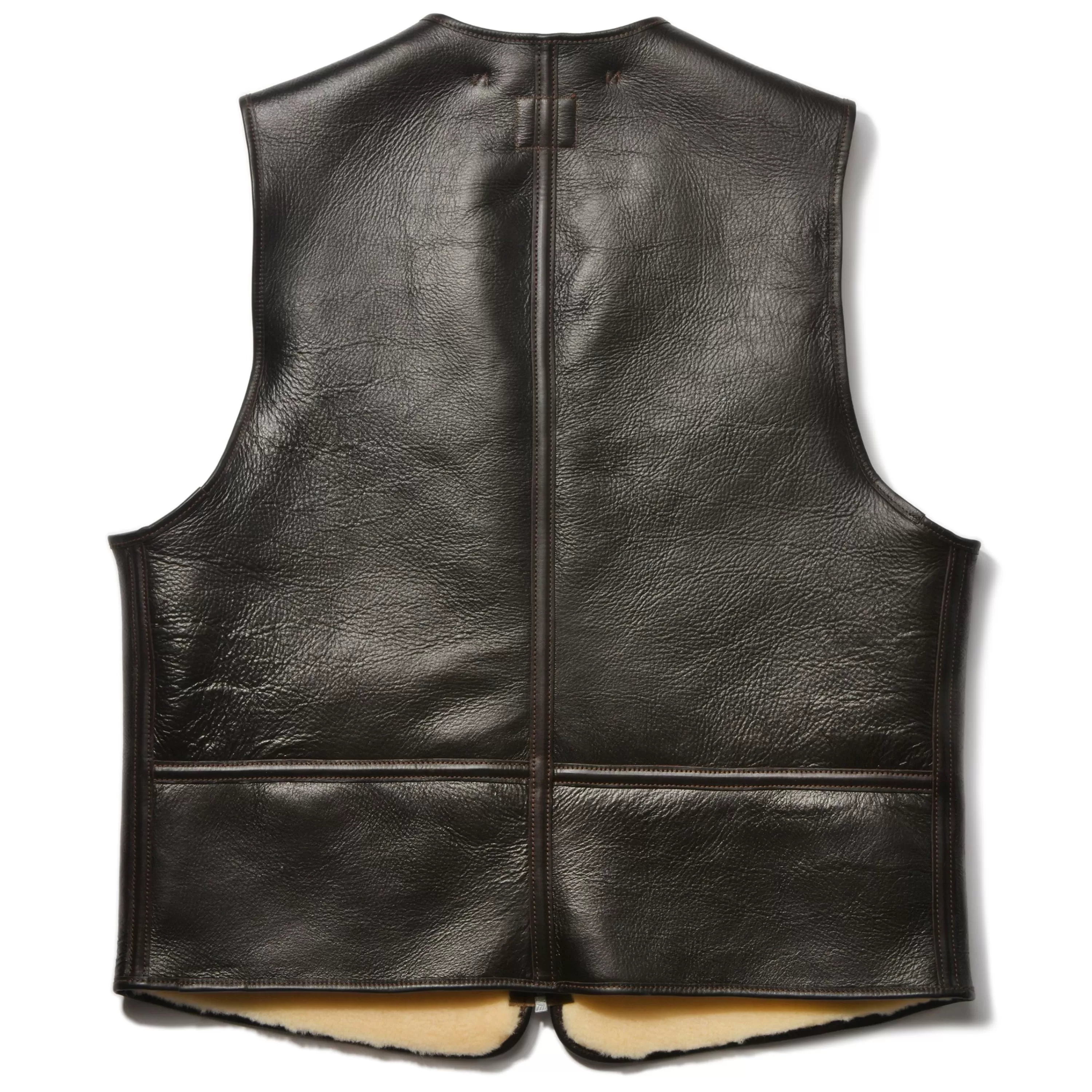 The Real McCoy's Type C-3 Vest Real Mccoy Mfg.Co. 051 Seal Brown Cheap
