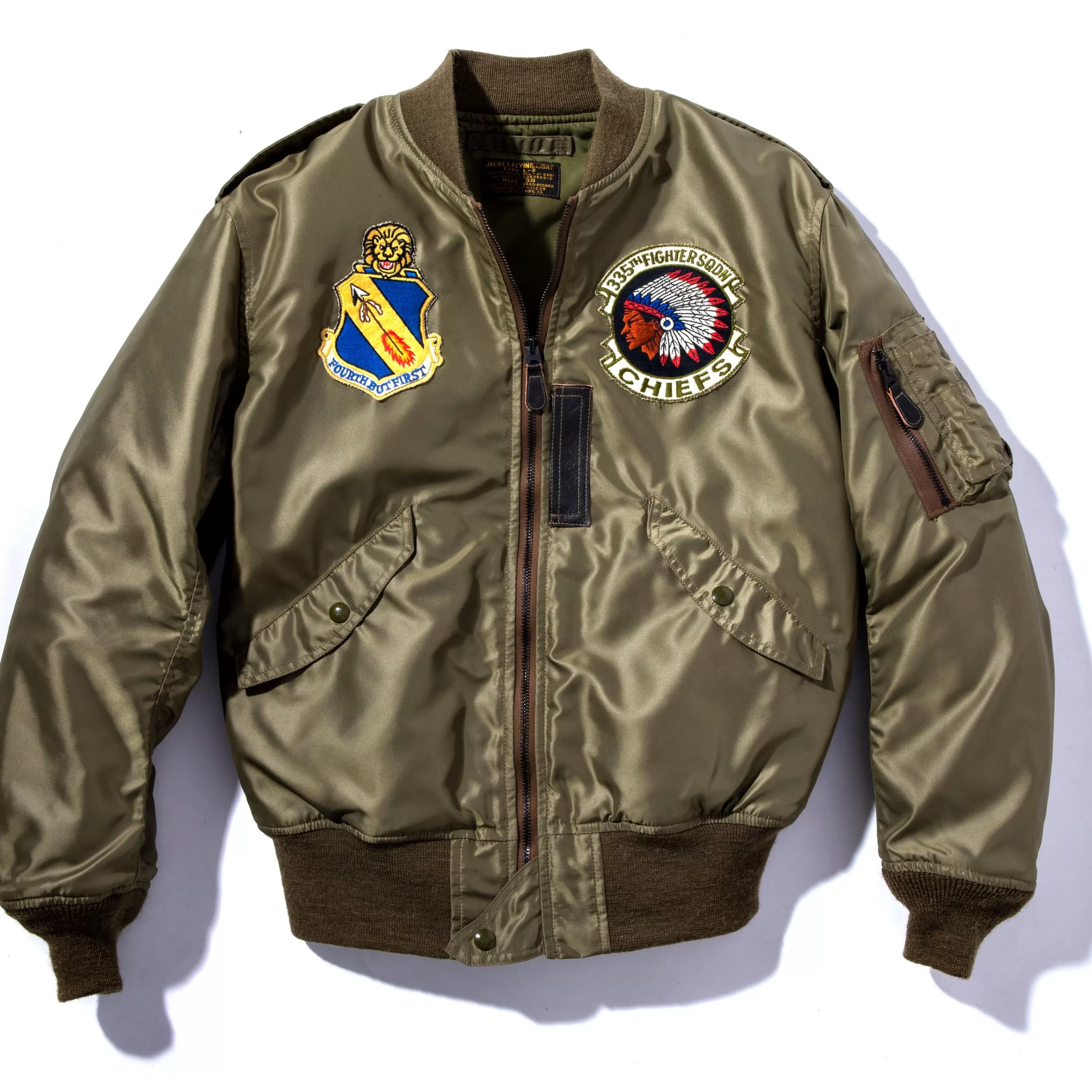 The Real McCoy's Type L-2 / 335Th Fighter Sqdn 215 Olive Flash Sale