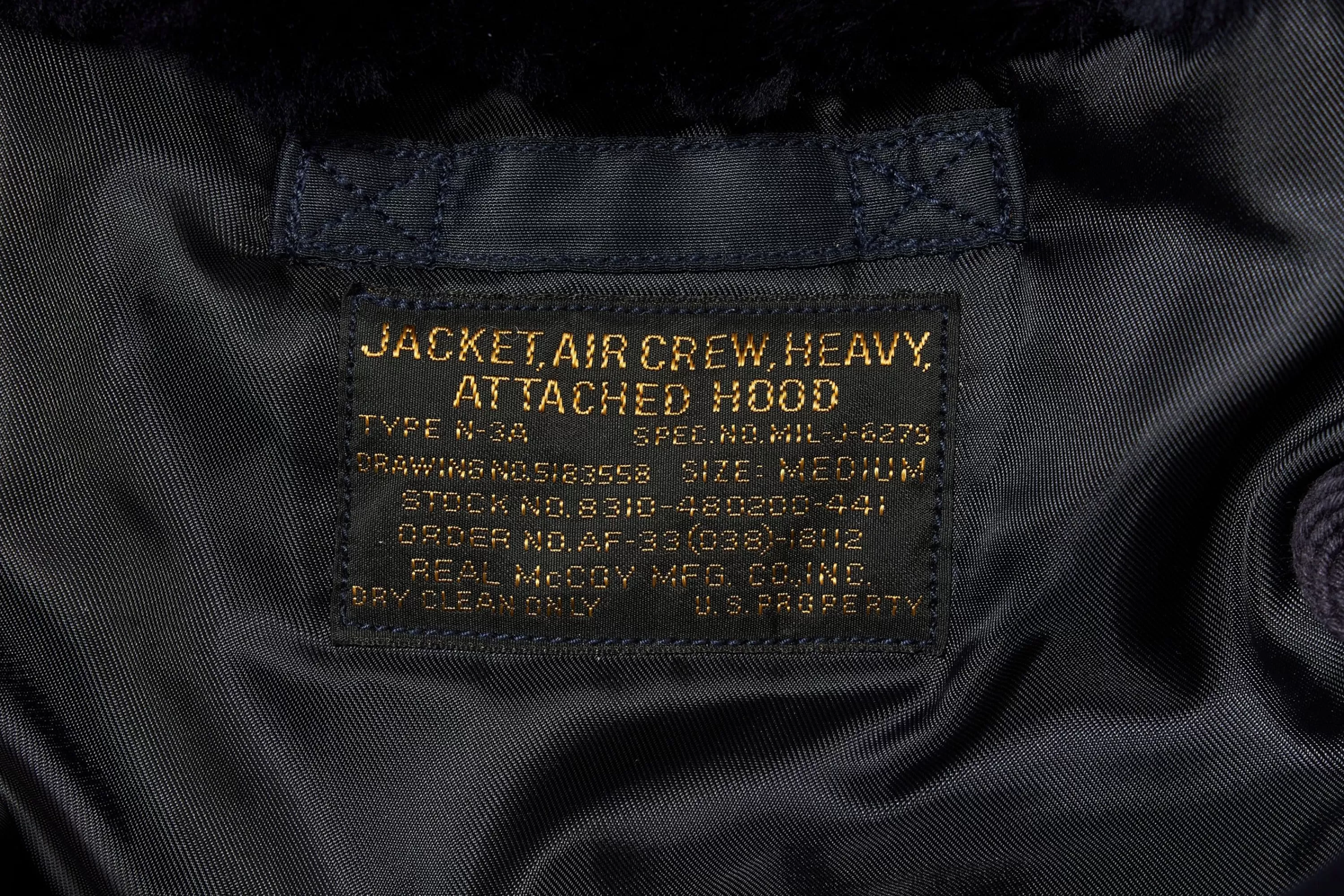 The Real McCoy's Type N-3A Real Mccoy Mfg. Co. Navy Outlet