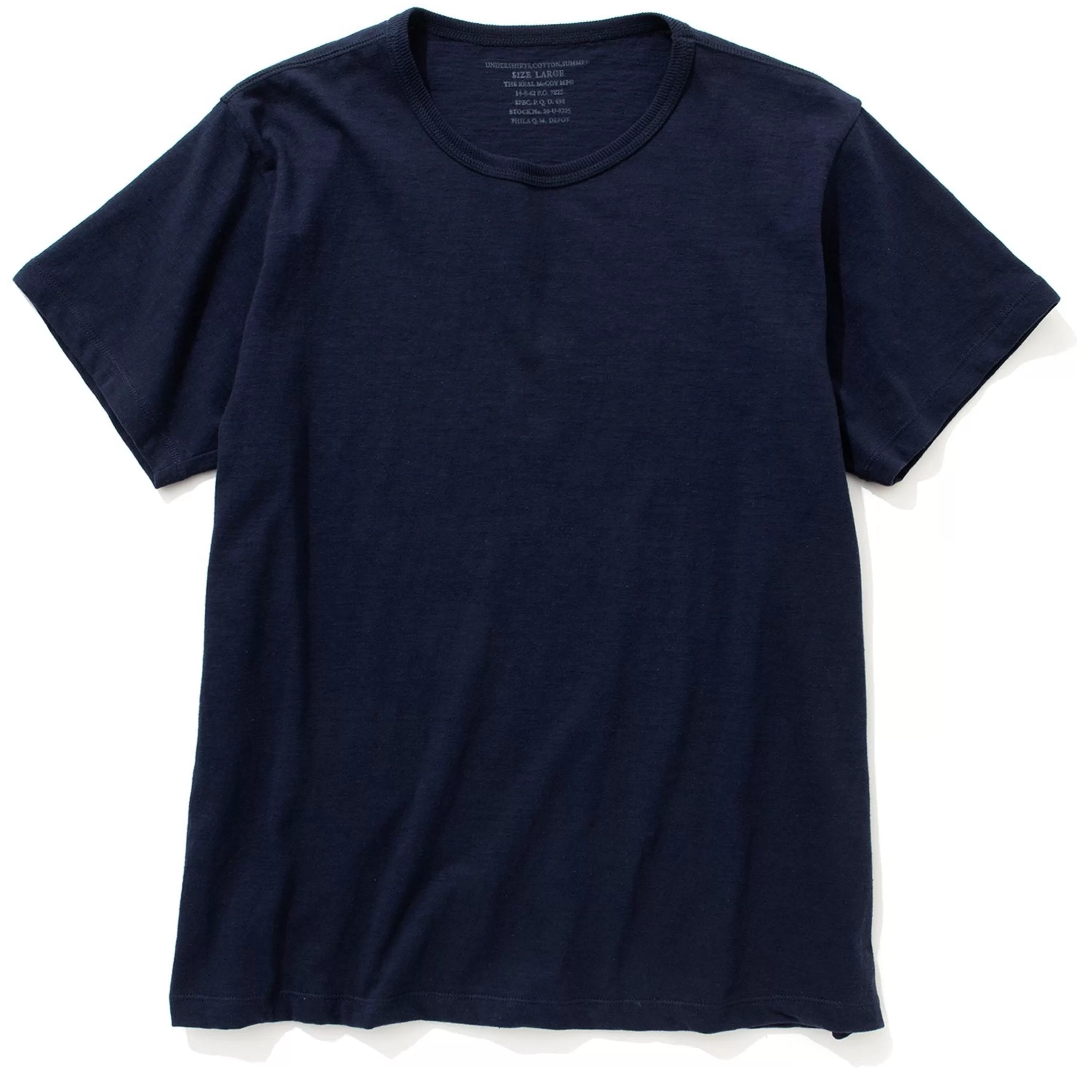 Joe McCoy Undershirts, Cotton, Summer 140 Navy Sale