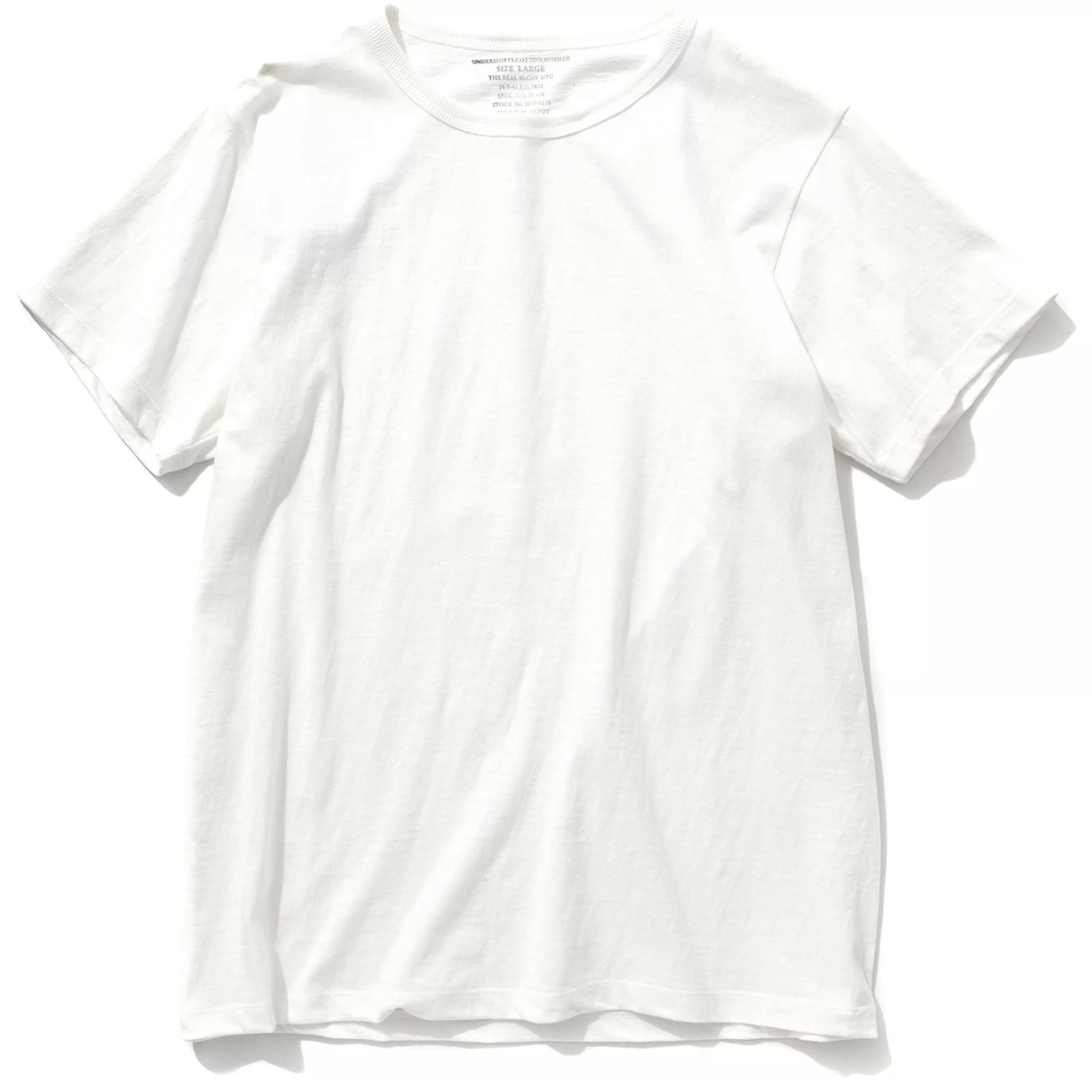 Joe McCoy Undershirts, Cotton, Summer 010 White Flash Sale