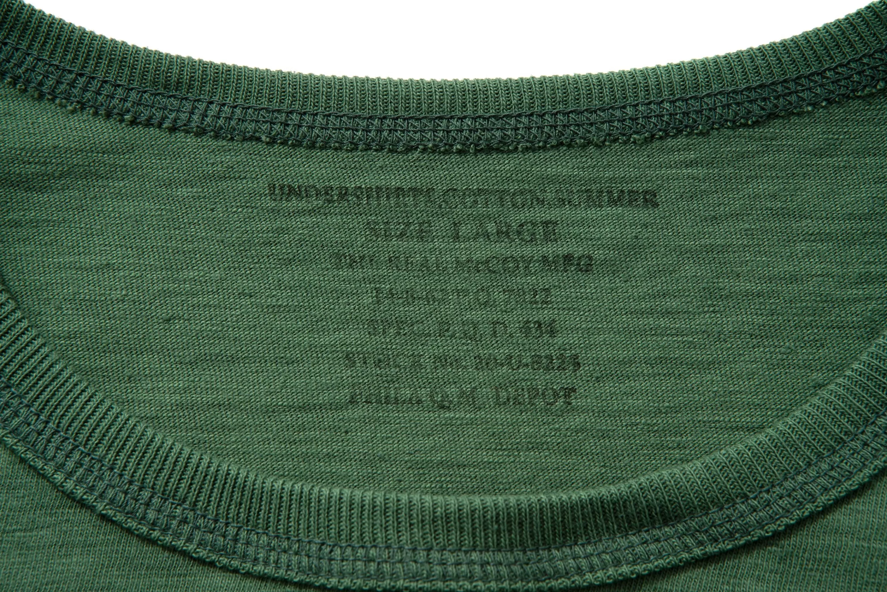 Joe McCoy Undershirts, Cotton, Summer 150 Olive Best Sale