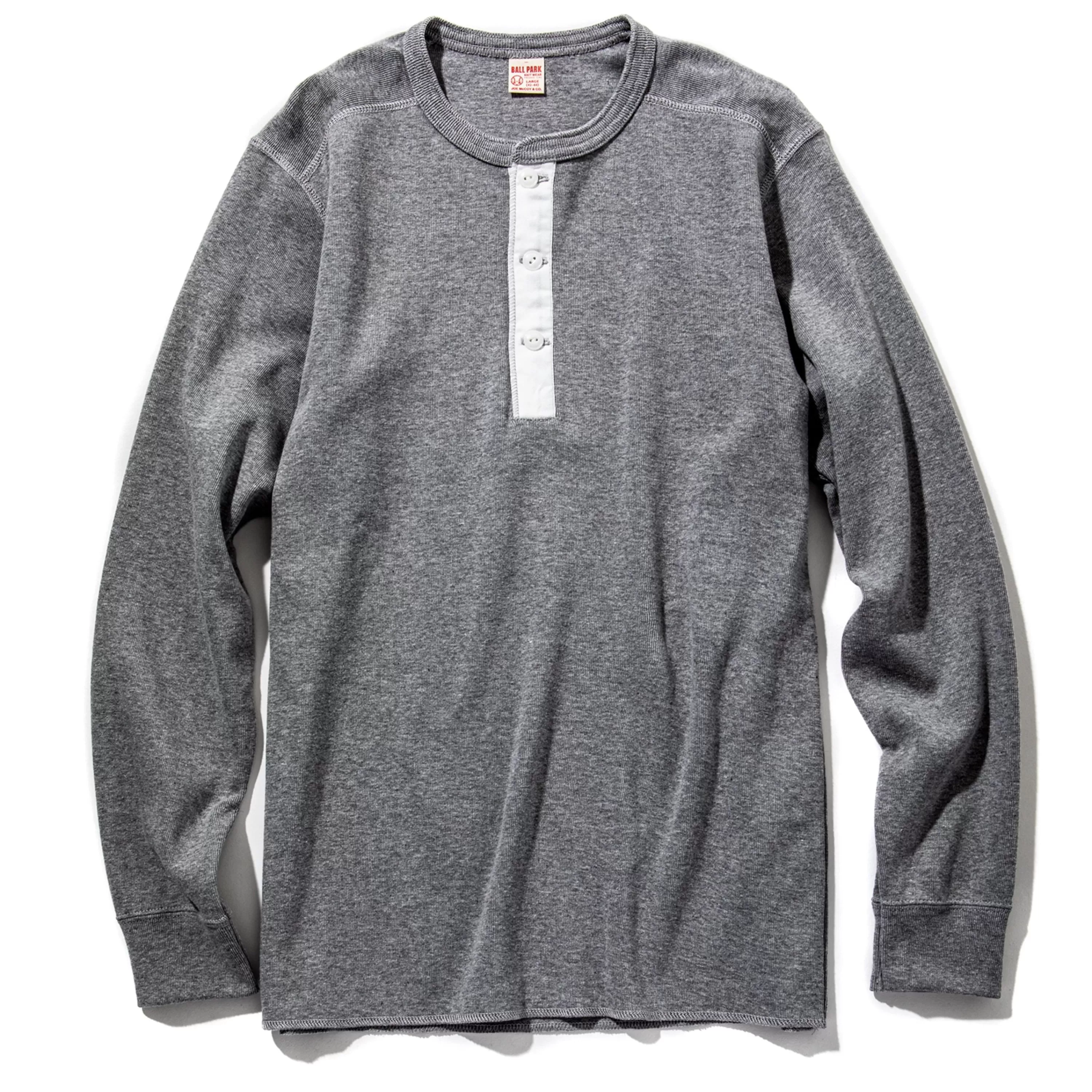 Joe McCoy Union Shirt Long Sleeve Grey Discount