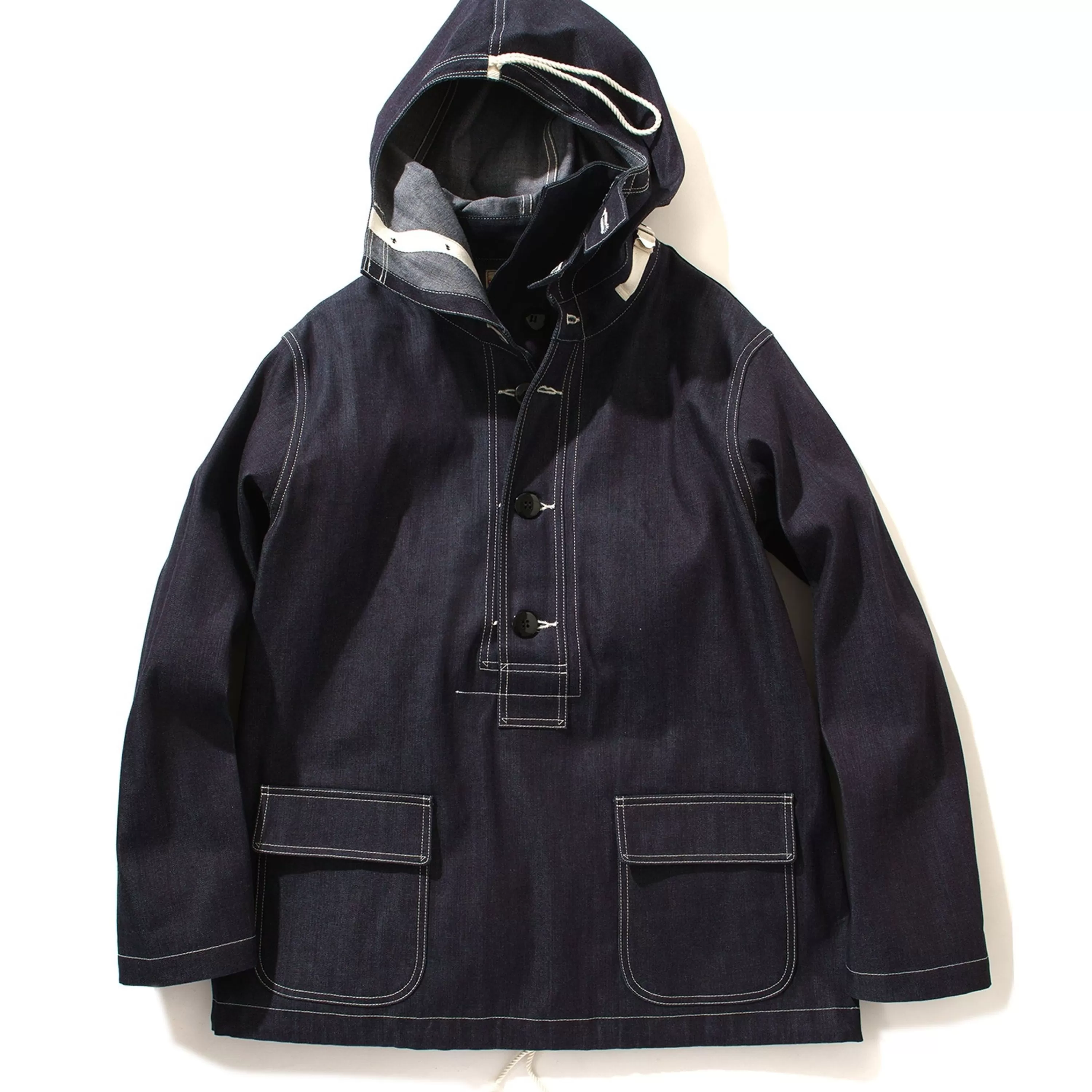 The Real McCoy's U.S. Navy Denim Parka Indigo Flash Sale