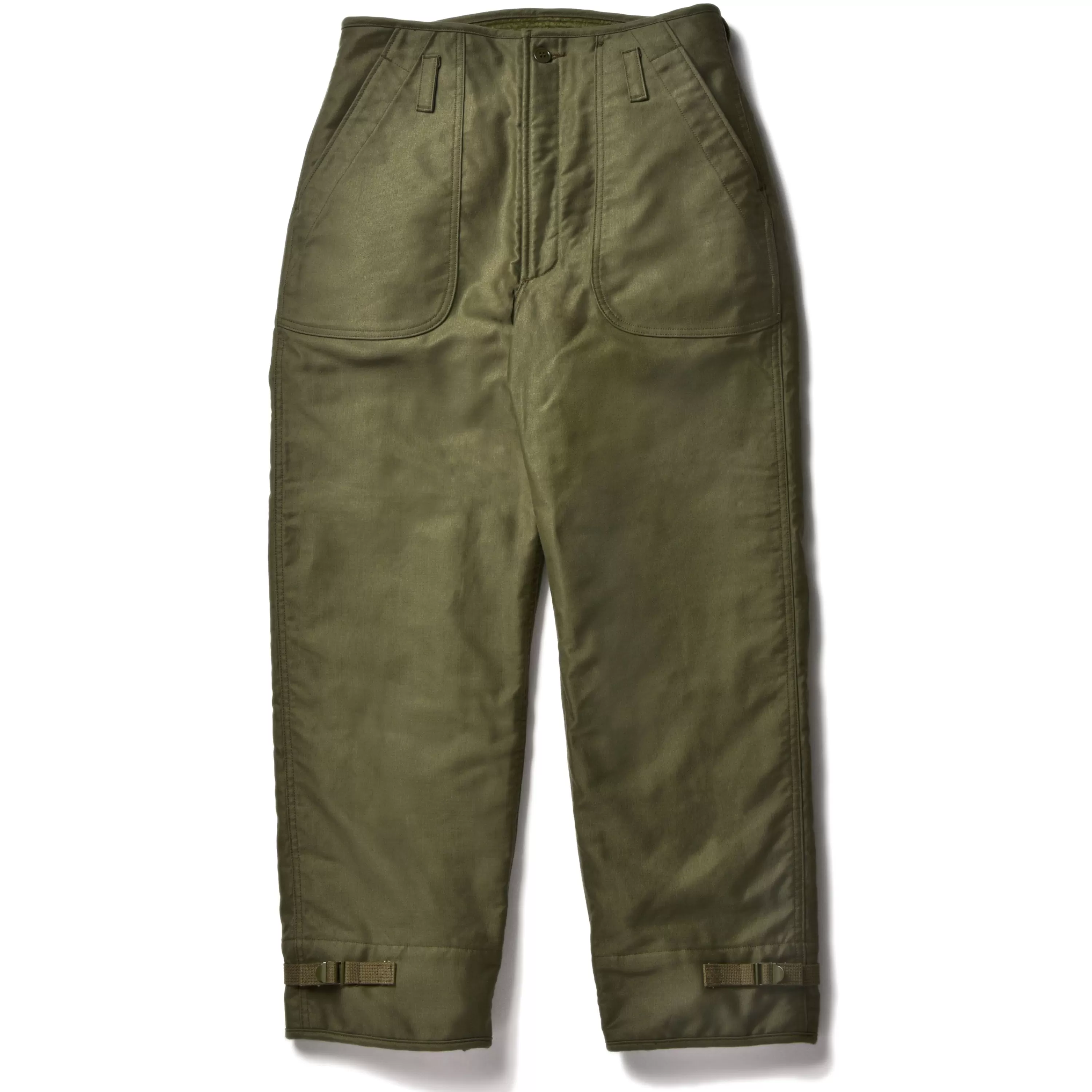 The Real McCoy's U.S.N. A-2 Deck Trousers Olive Online