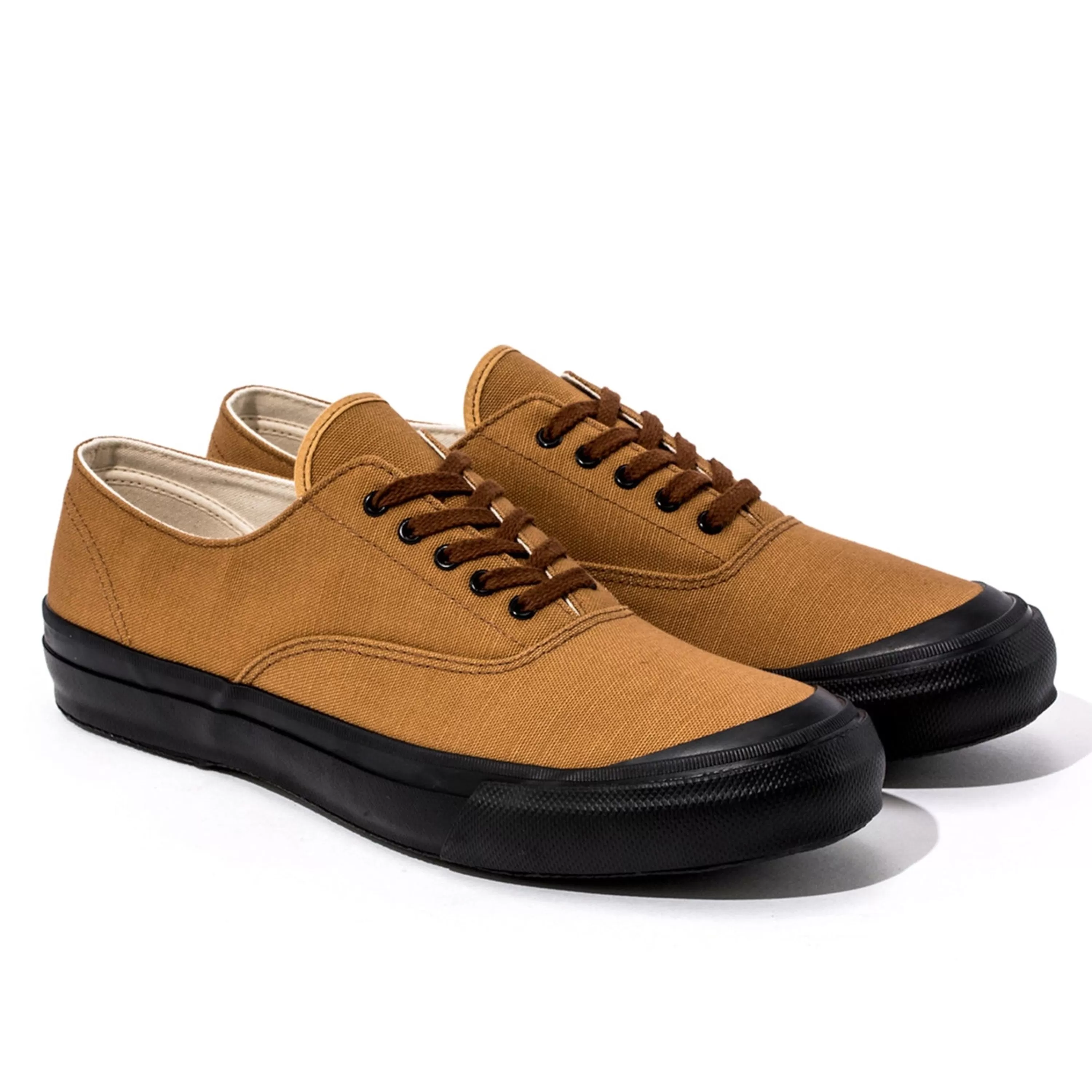The Real McCoy's Usn Cotton Canvas Deck Shoes Brown Discount