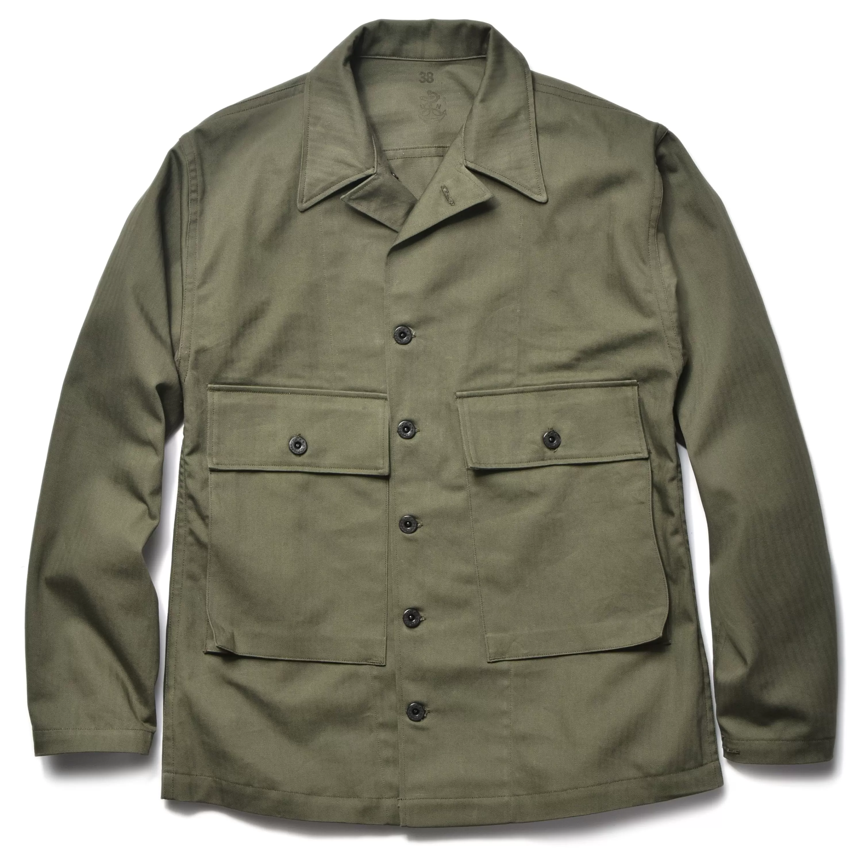 The Real McCoy's U.S.N. Jackets Herringbone Twill 150 Olive Online