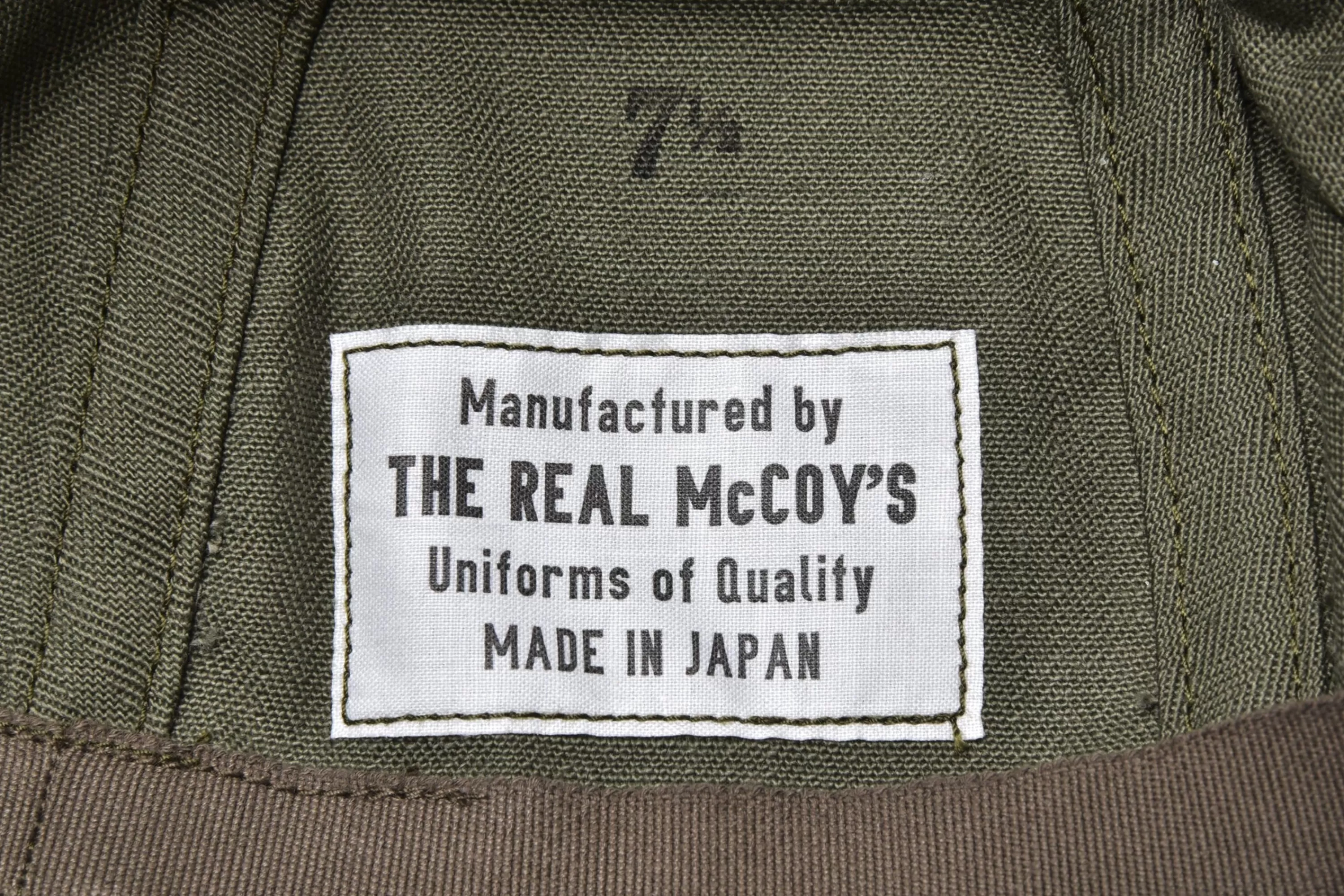 The Real McCoy's Utility, Cap N-3 150 Olive Shop