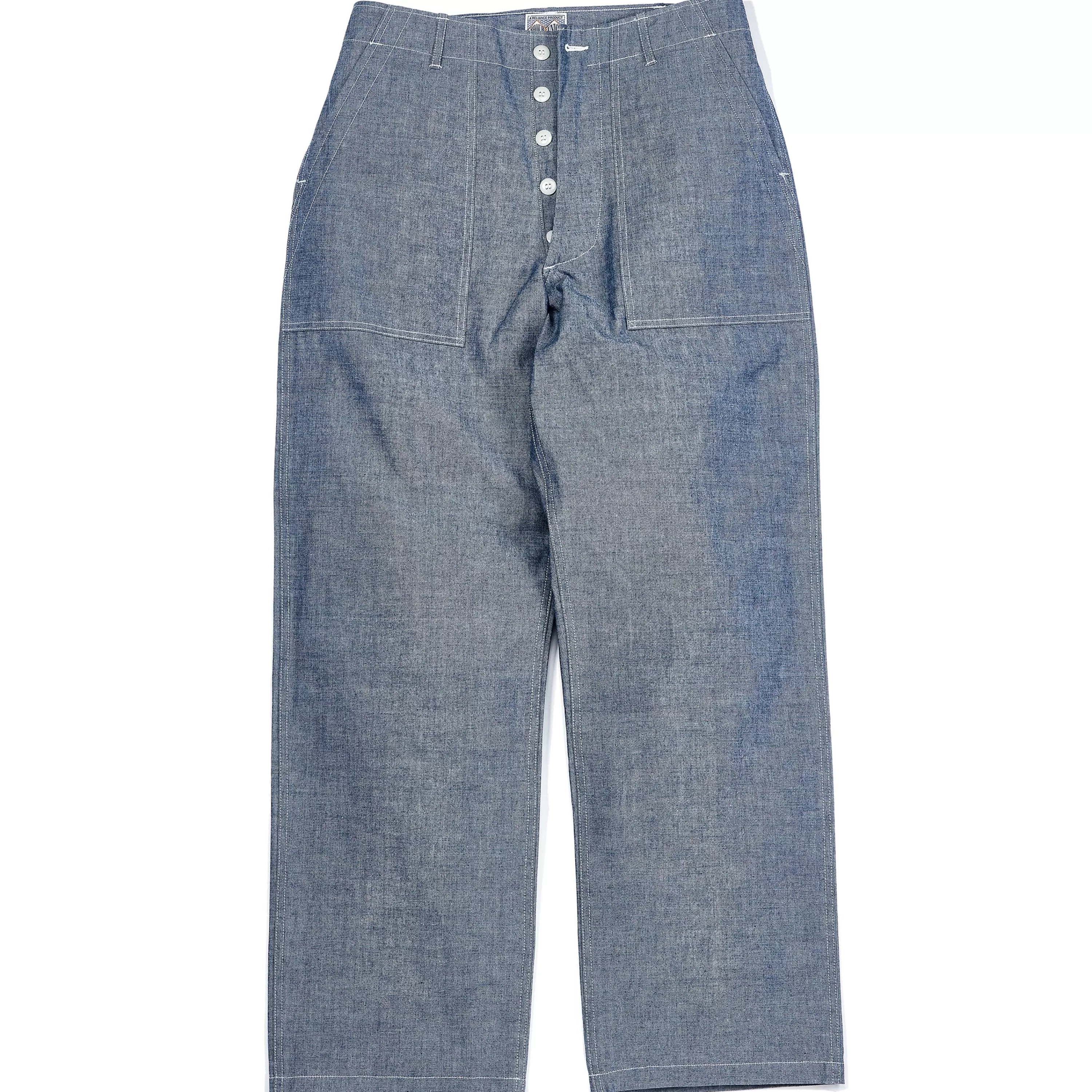 Joe McCoy Utility Trousers / Chambray 123 Light Blue Hot